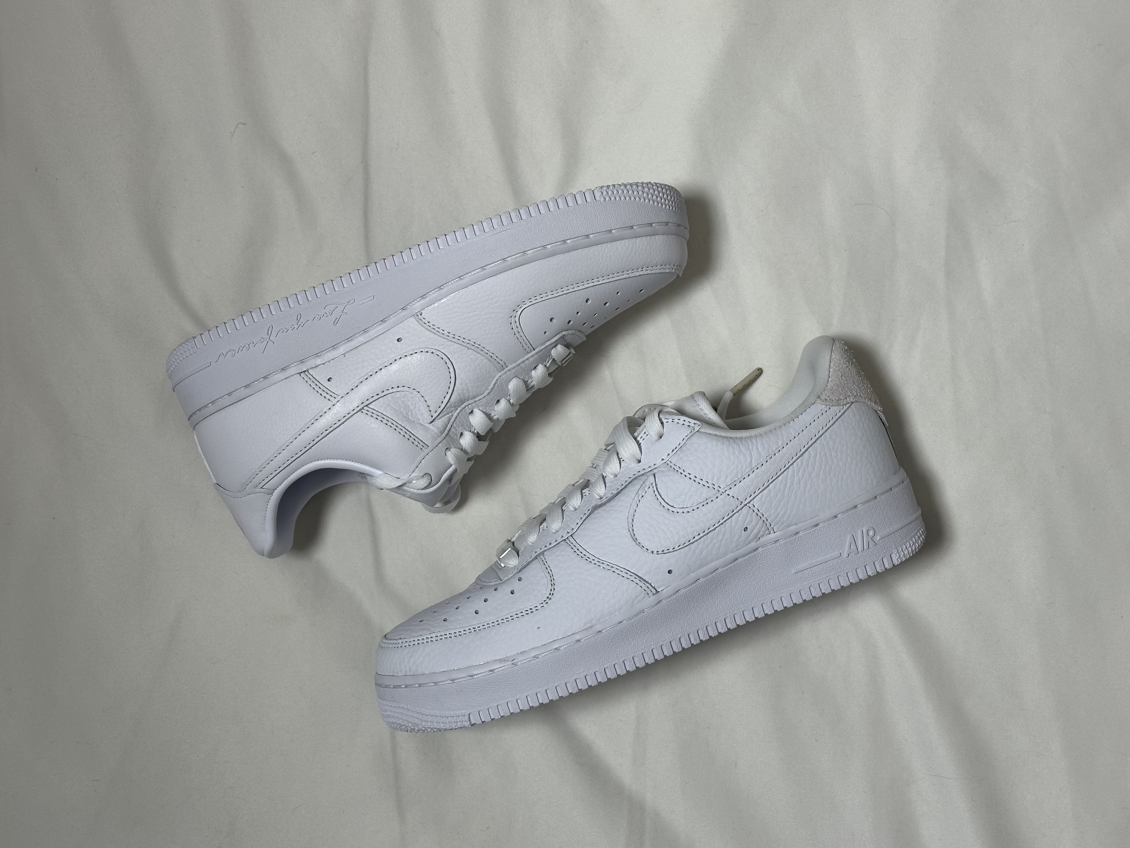 Nike Air Force 1 '07 Craft Vast Grey, Nike x Drake Nocta Air Force 1 Low SP Certified Lover Boy White 착용 스타일 - 1