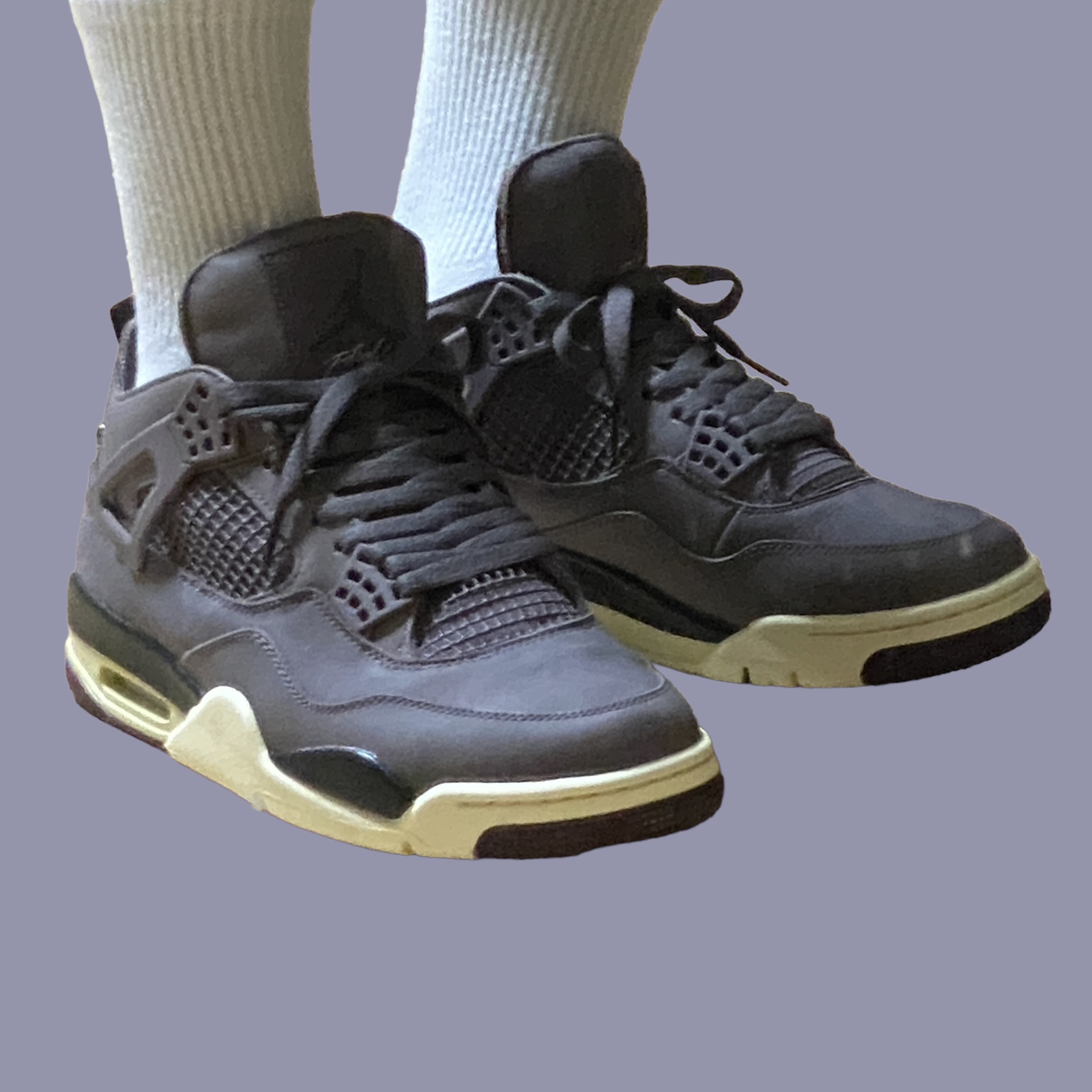 Jordan 4 x A Ma Maniere Retro Violet Ore 착용 스타일