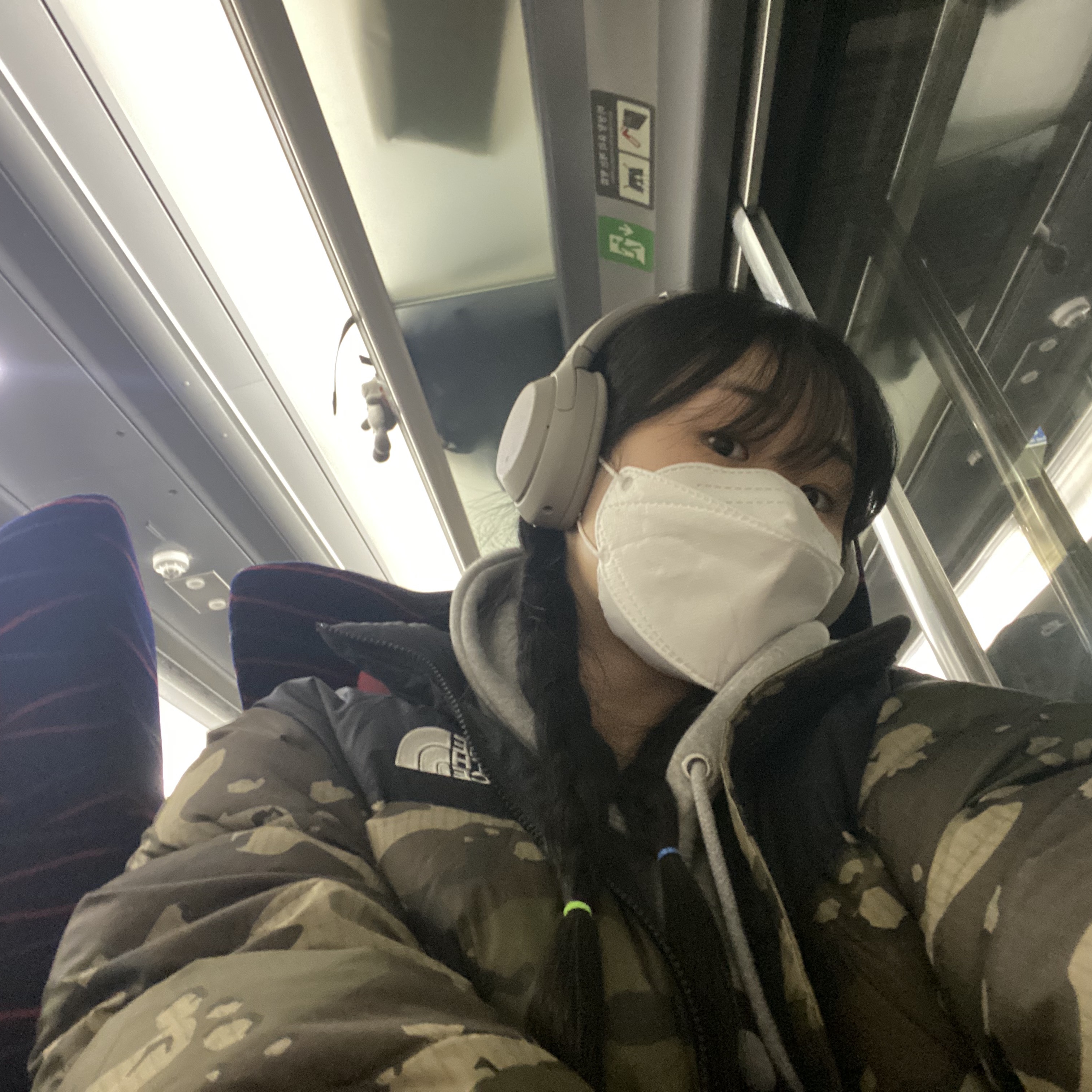 The North Face 1996 Novelty Nuptse Jacket Woodland Camo 착용 스타일