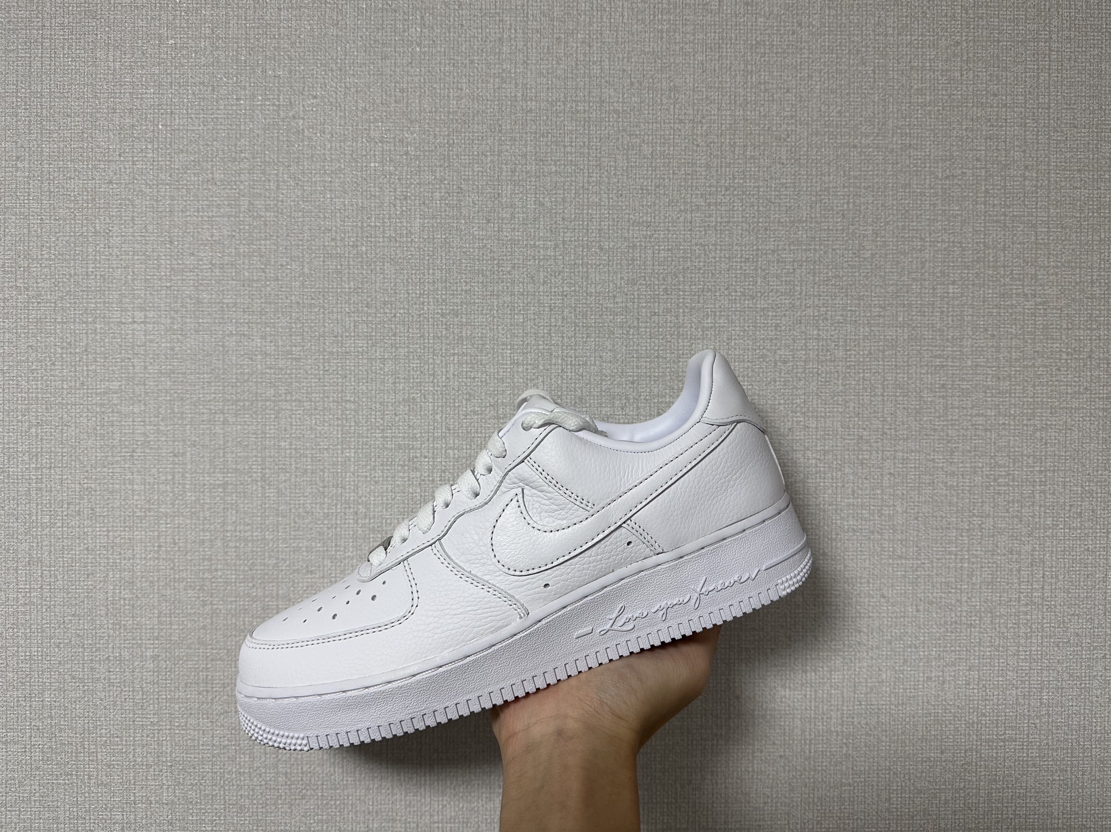 Nike Air Force 1 '07 Craft Vast Grey, Nike x Drake Nocta Air Force 1 Low SP Certified Lover Boy White 착용 스타일 - 3