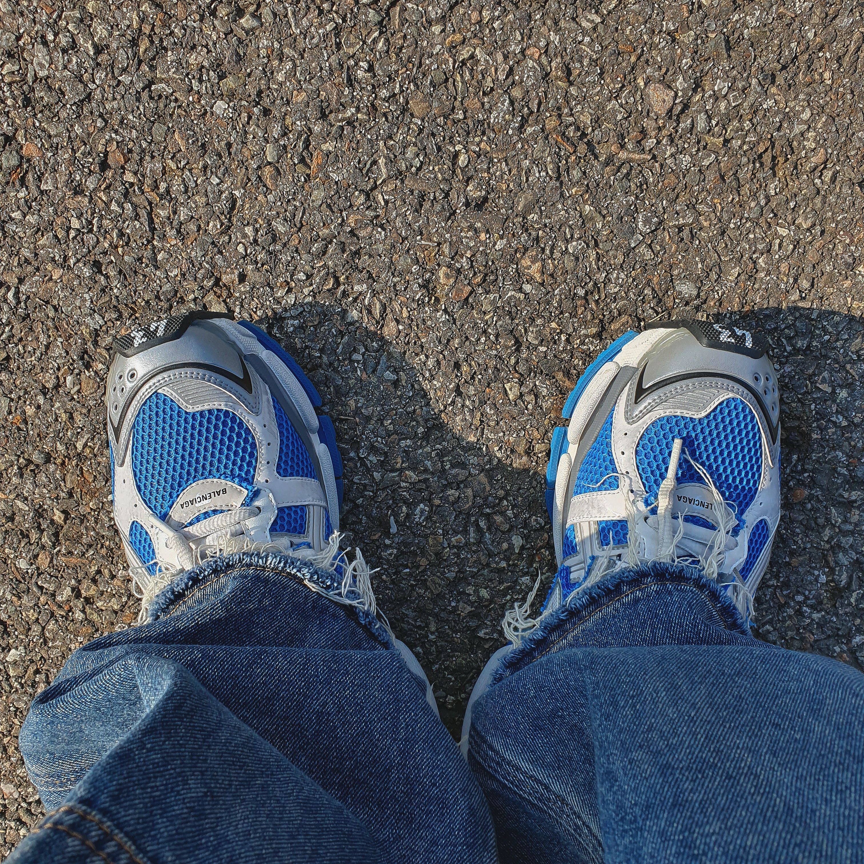 Asics Gel-Kayano 14 Monaco Blue Black 착용 스타일