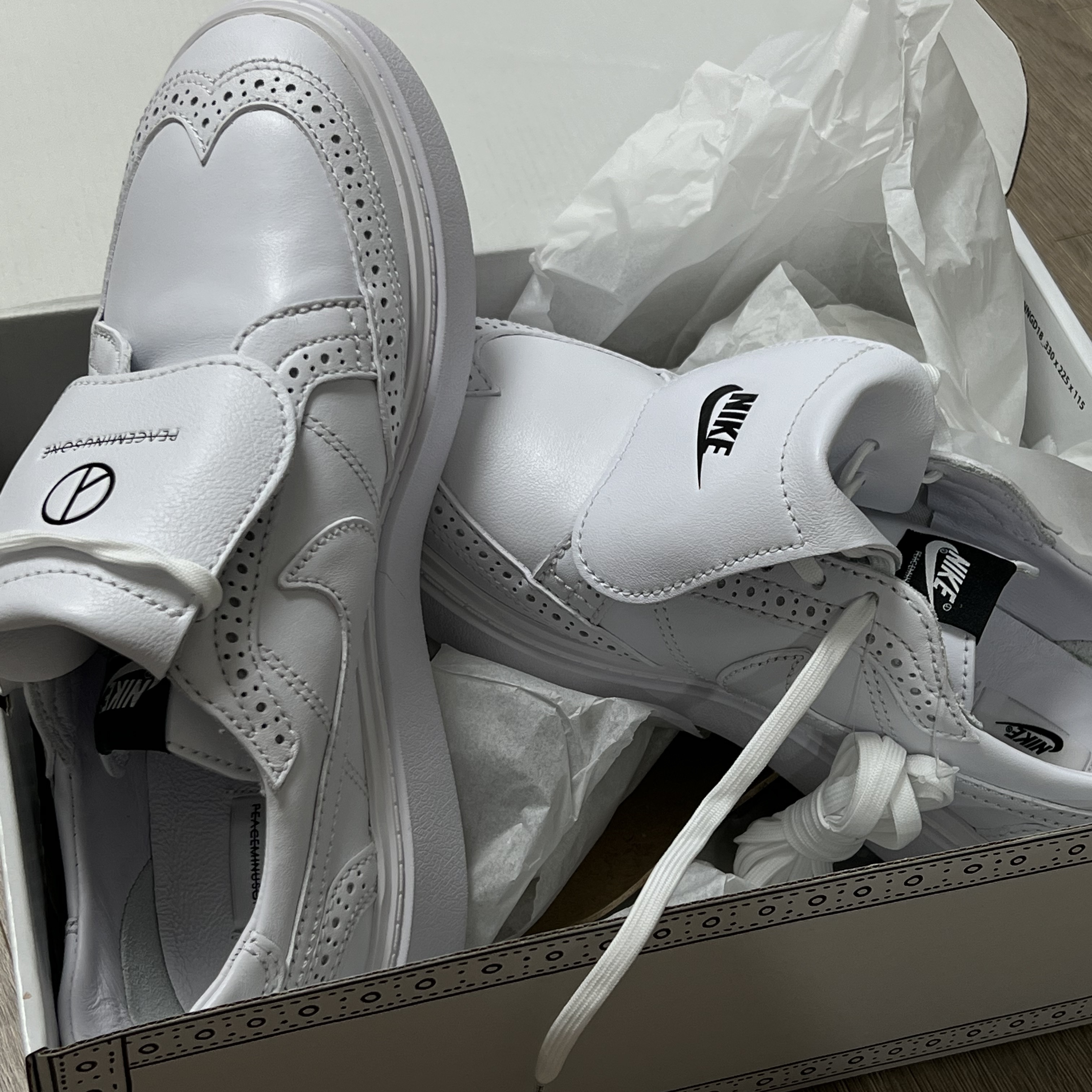 Nike x Peaceminusone Kwondo1 White 착용 스타일