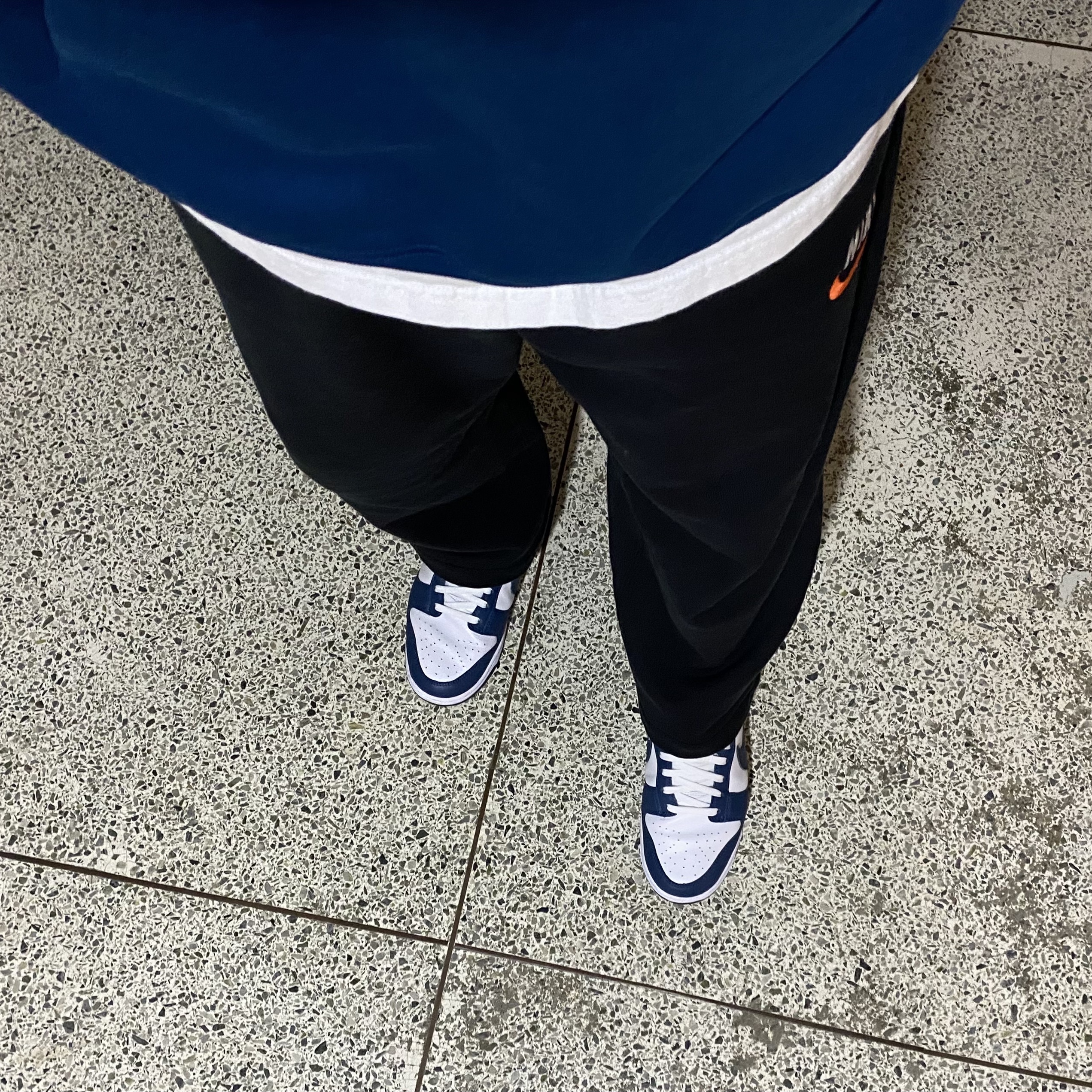Nike Dunk Low Retro Valerian Blue, Nike NRG Solo Swoosh Fleece Hoodie Valerian Blue - Asia 착용 스타일 - 2