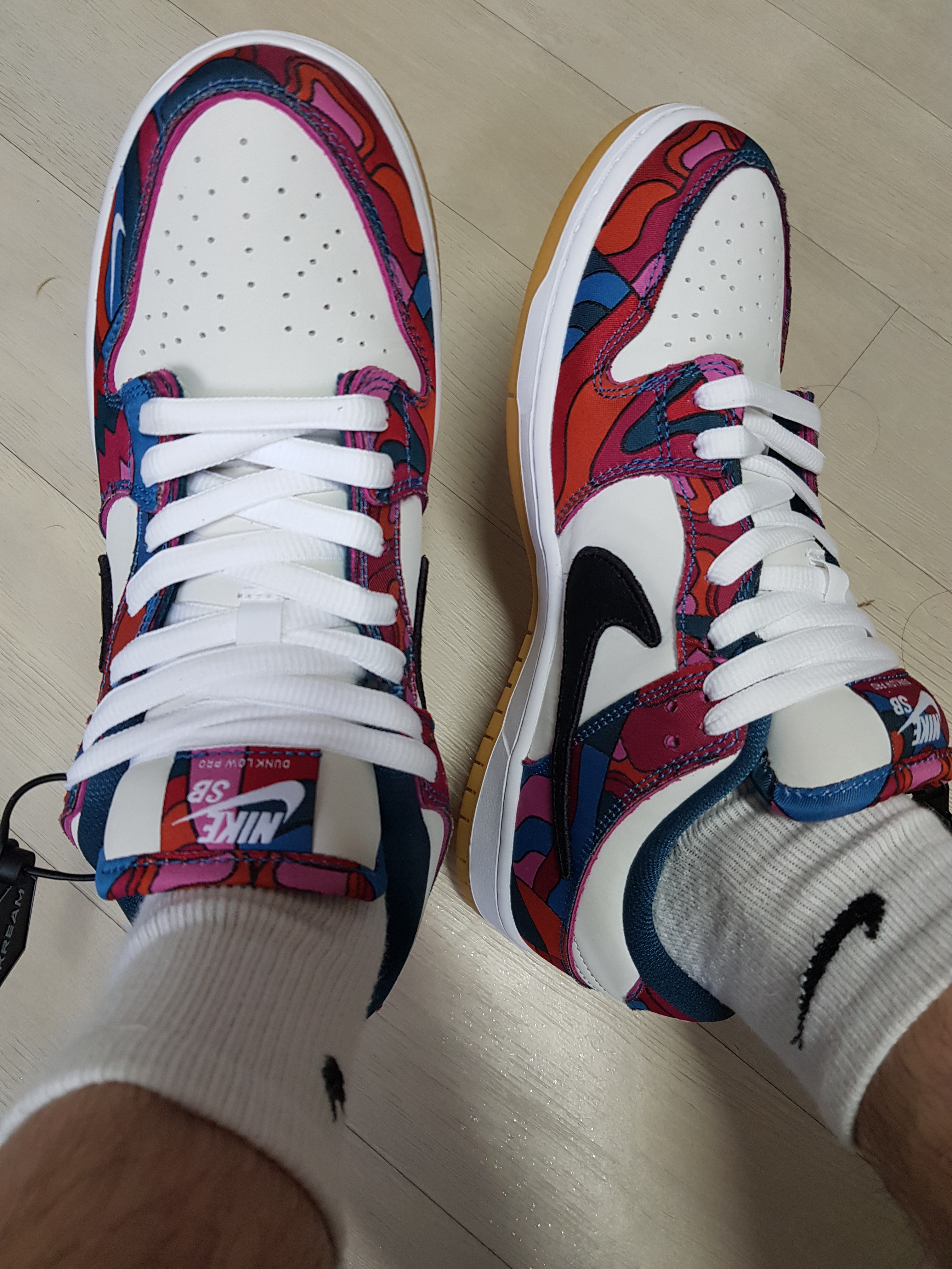 Nike x Parra SB Dunk Low Pro Abstract Art 착용 스타일