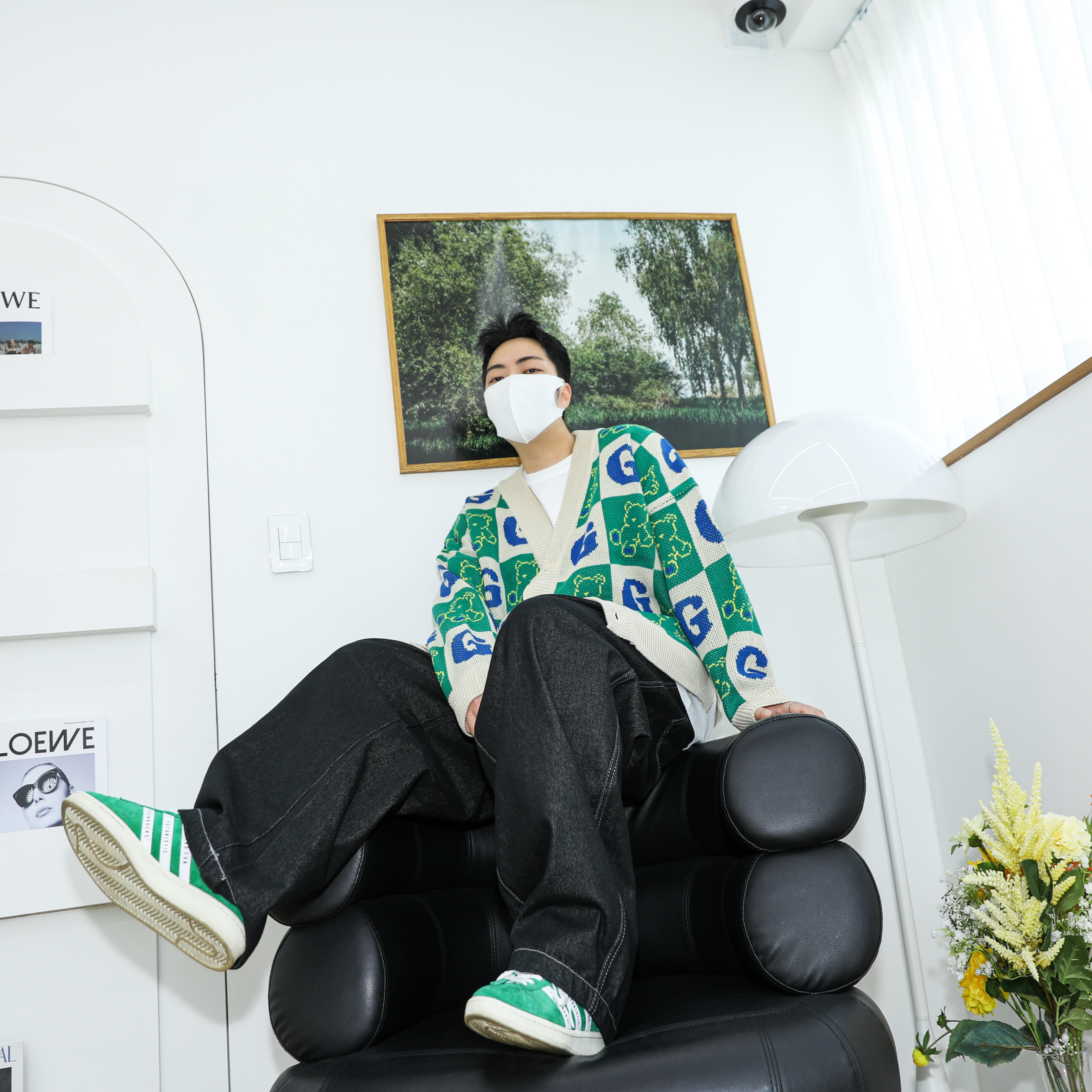 Adidas x Human Made Campus Green 착용 스타일 - 1