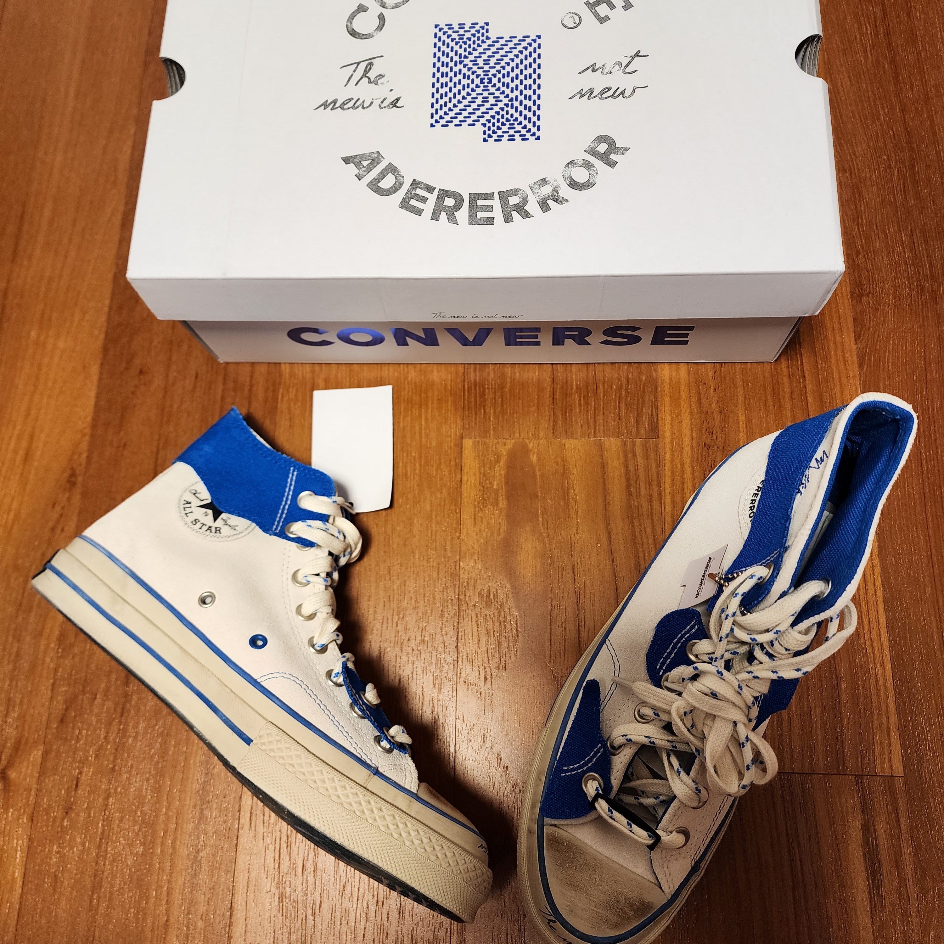 Converse x Ader Error Chuck 70 High White 착용 스타일 - 2