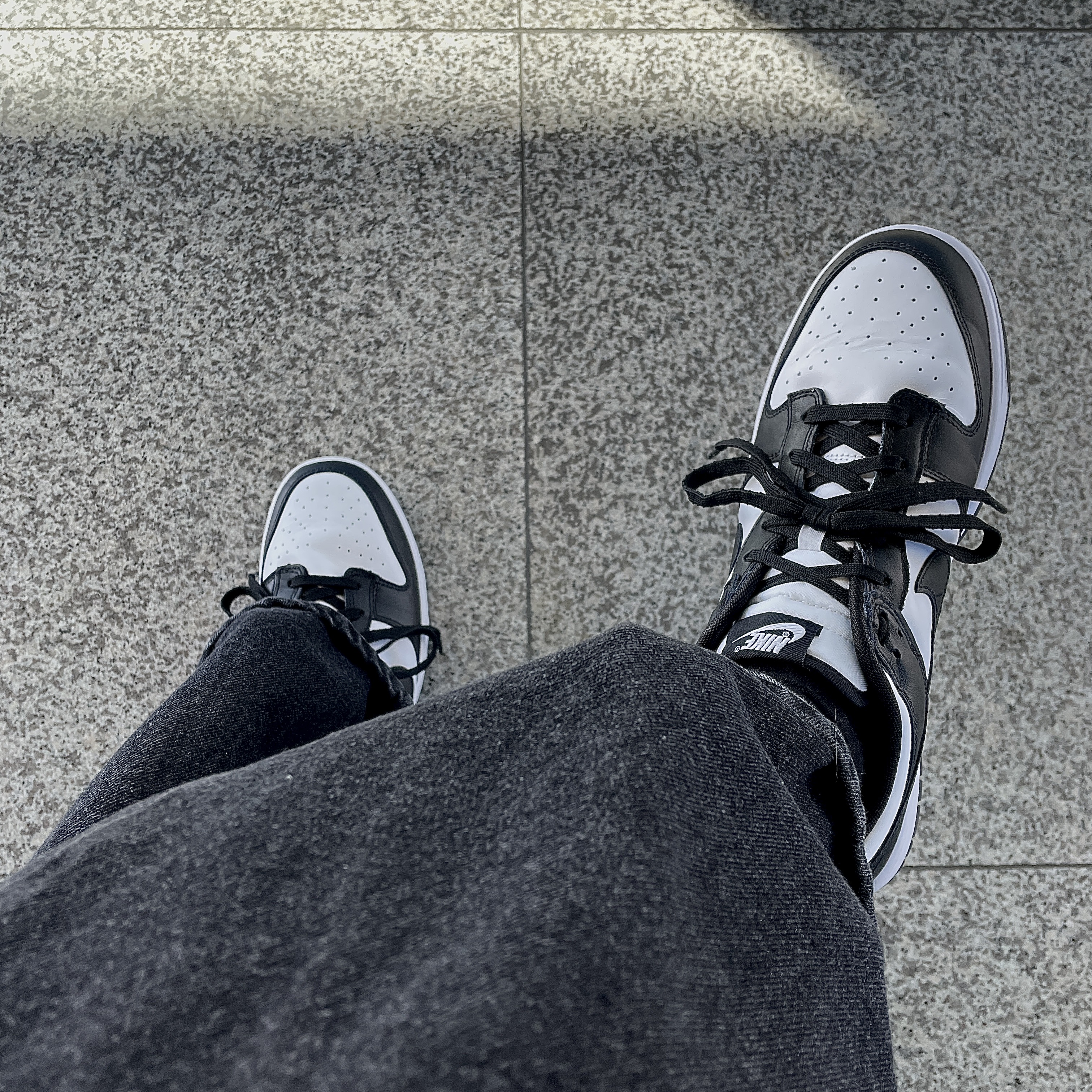 Nike Dunk Low Retro Black 착용 스타일