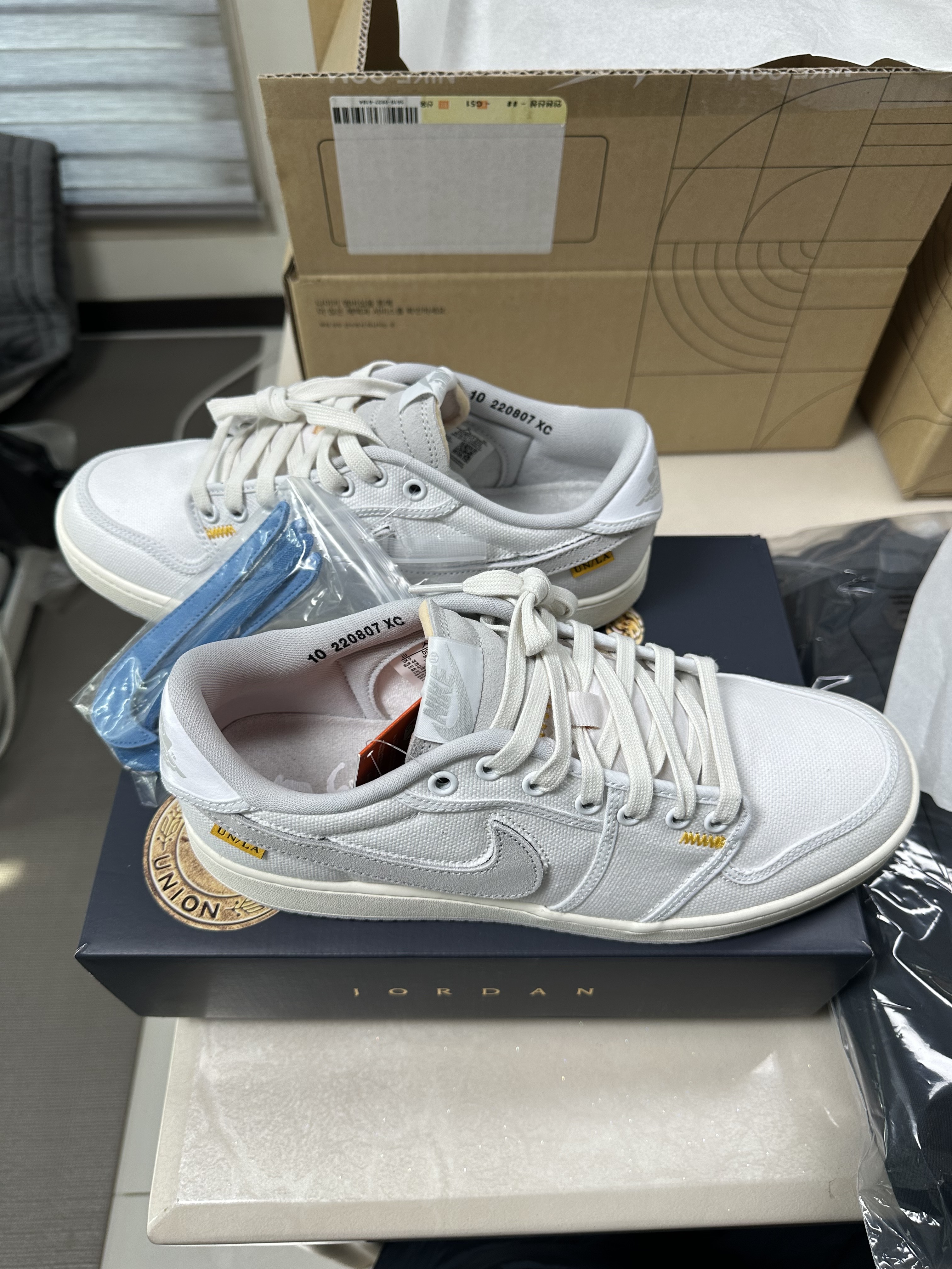 Jordan 1 x Union KO Low White 착용 스타일 - 3