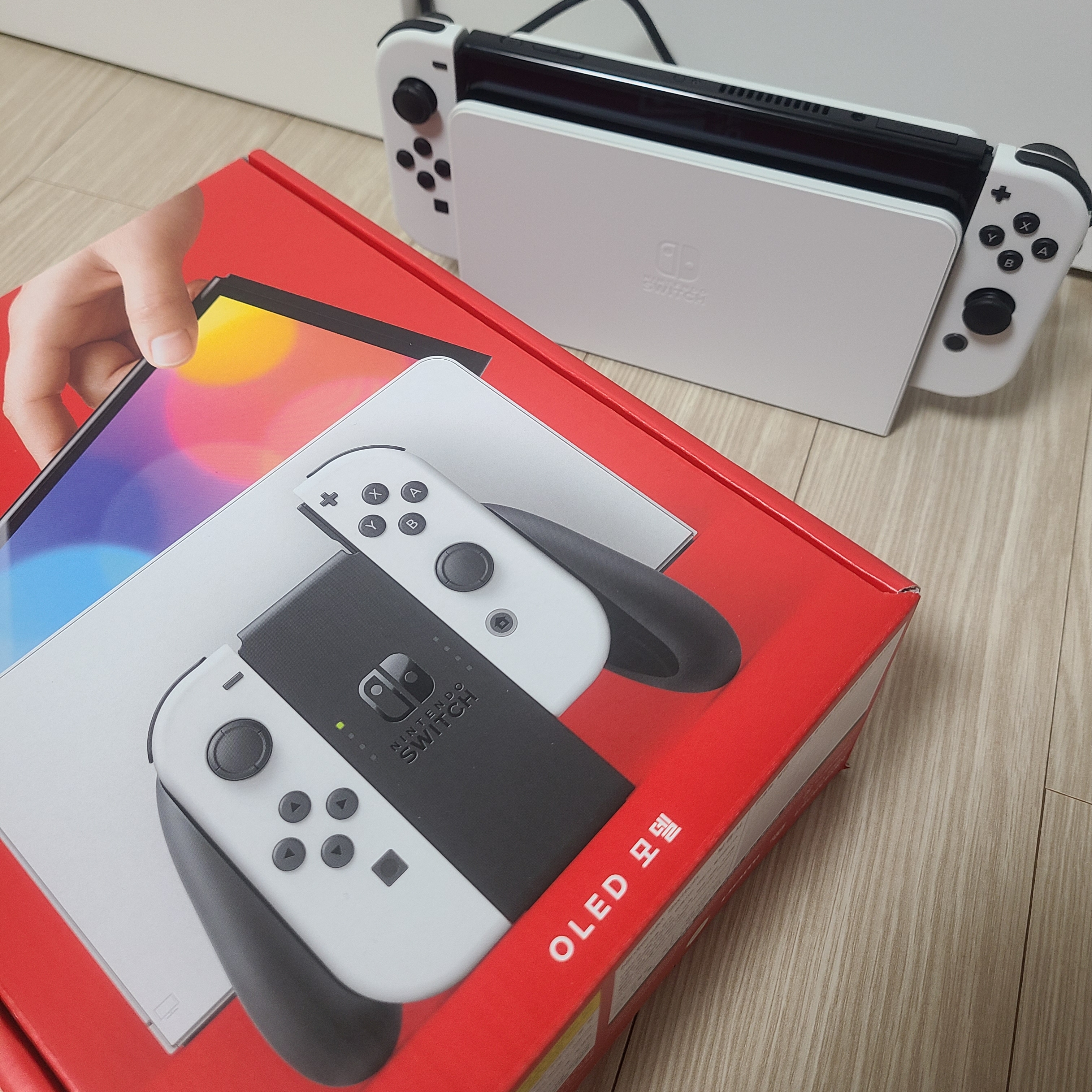 Nintendo Switch OLED White (Korean Ver.) 착용 스타일