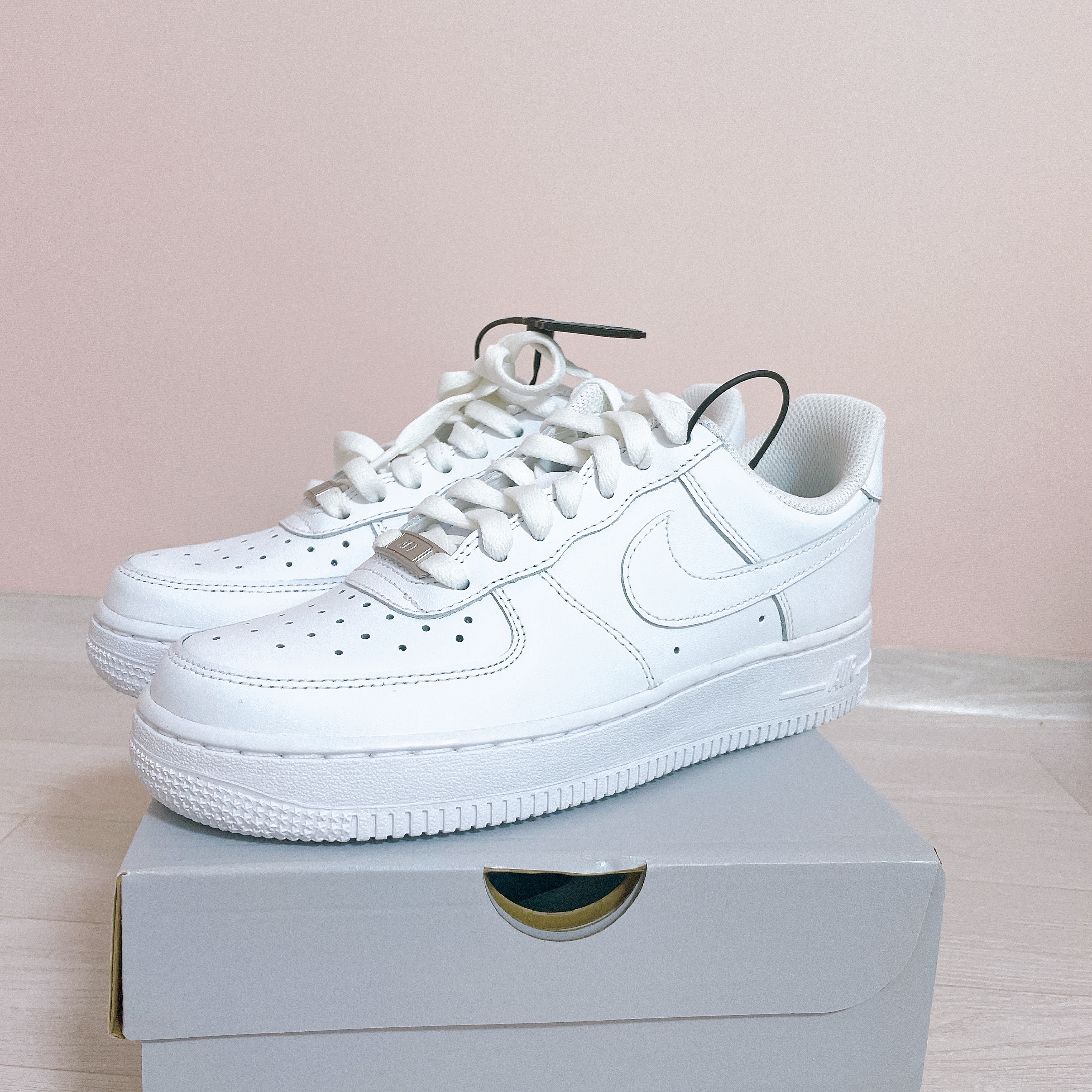 (W) Nike Air Force 1 '07 Low White 착용 스타일