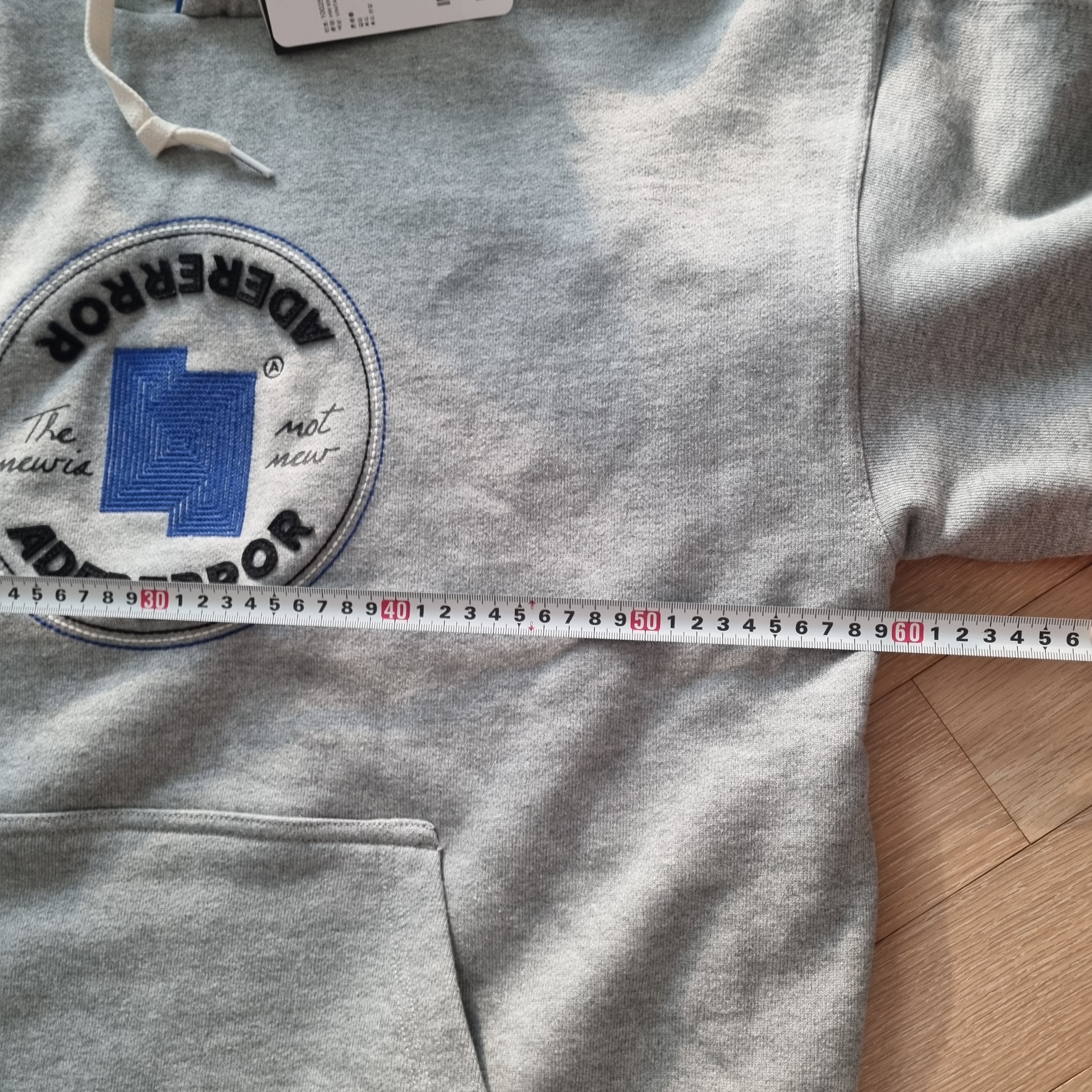 Converse x Ader Error Shapes Pullover Hoodie Vintage Grey Heather 착용 스타일 - 2