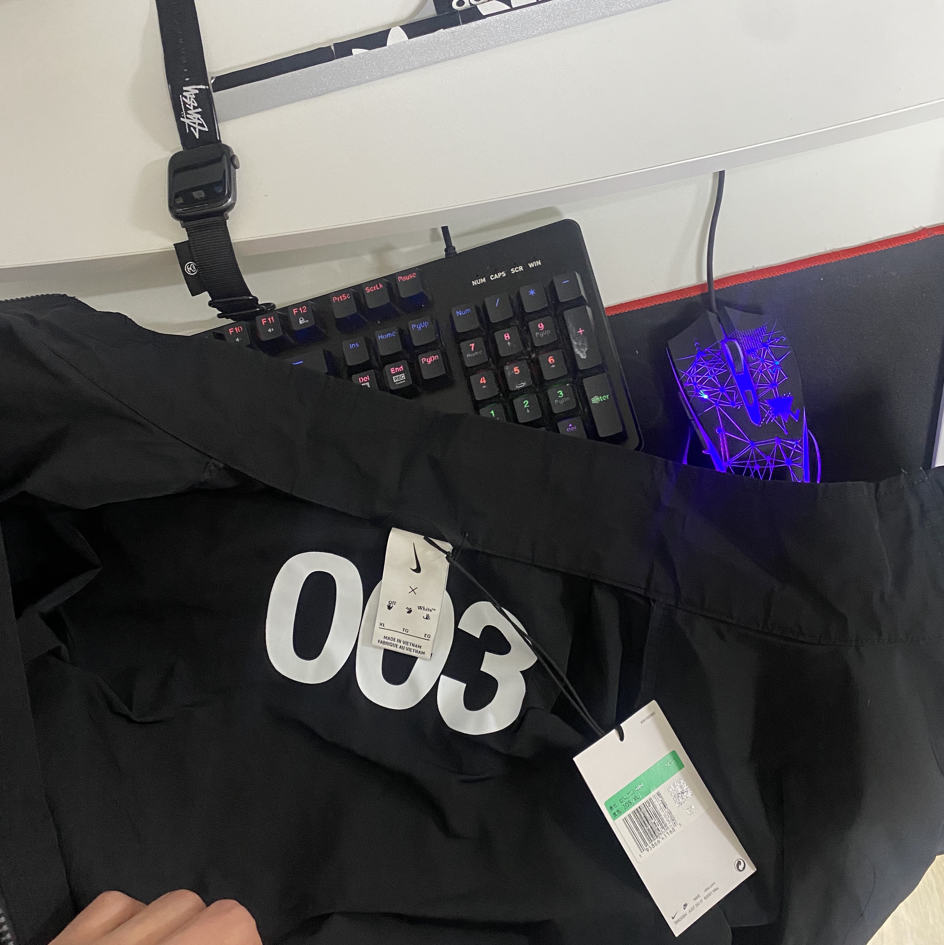 Nike x Off-White NRG Track Suit Black - Asia 착용 스타일