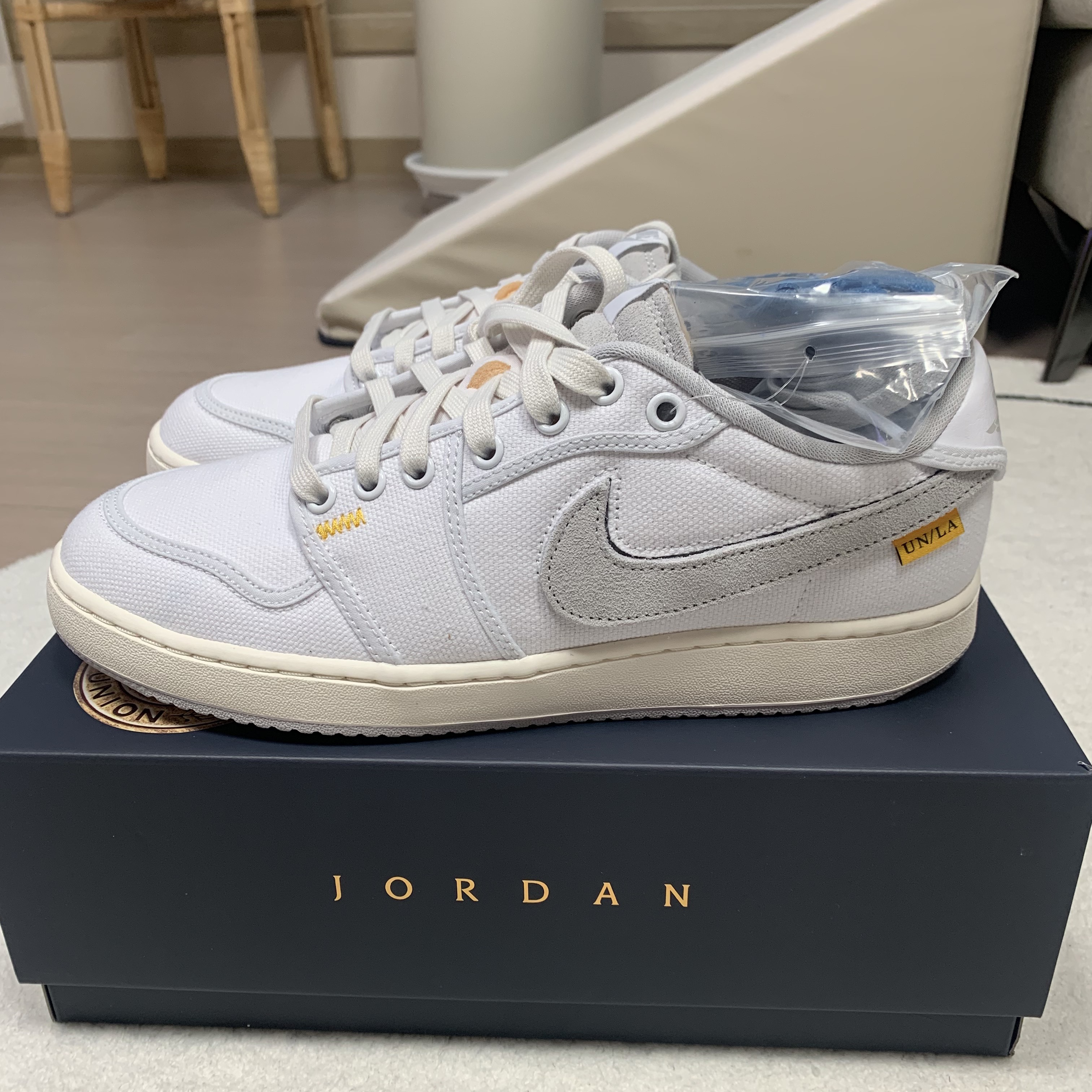 Jordan 1 x Union KO Low White 착용 스타일 - 4