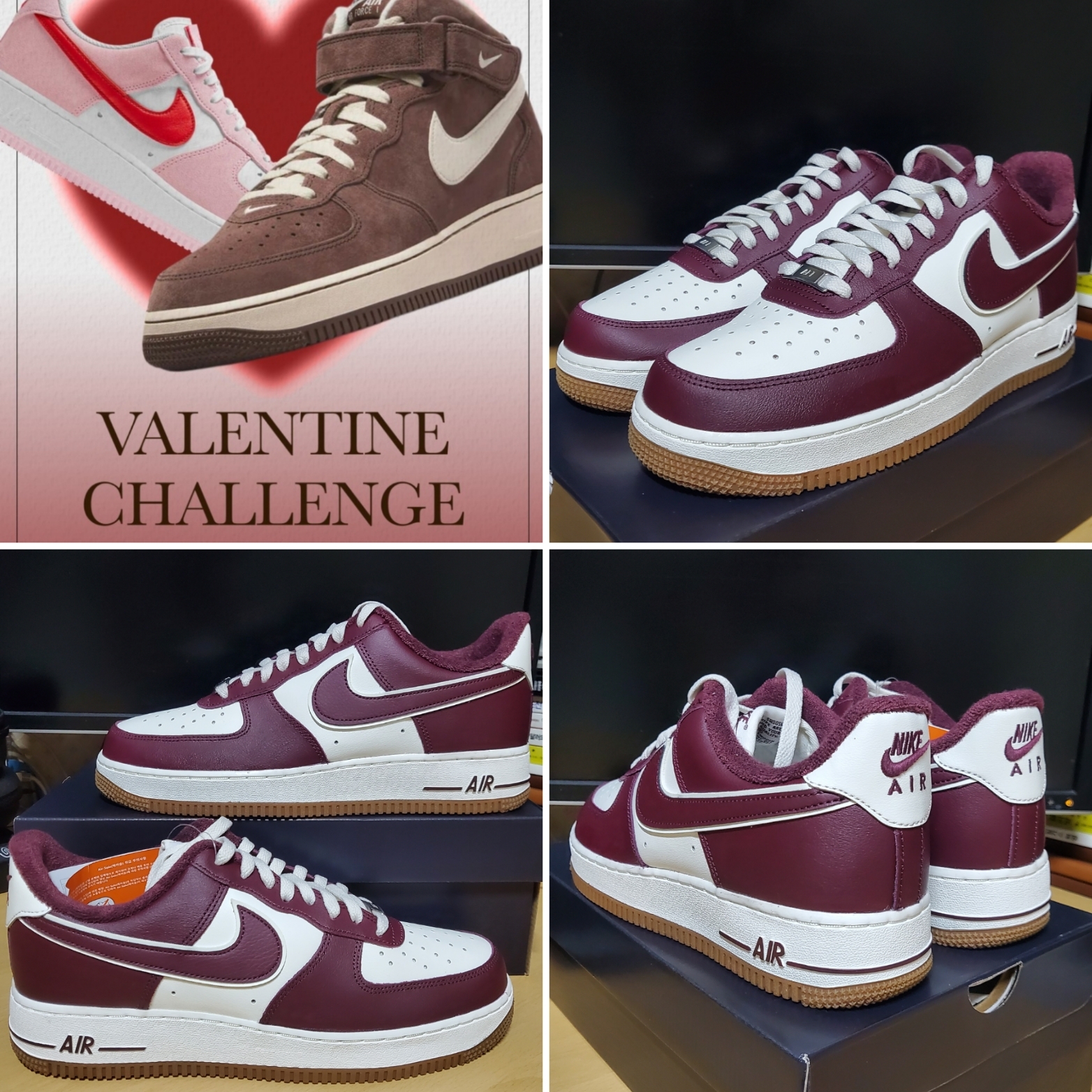 Nike Air Force 1 '07 LV8 Night Maroon 착용 스타일