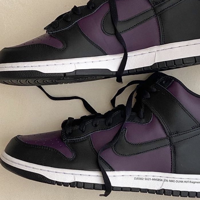 Nike x Fragment Dunk High Black 착용 스타일