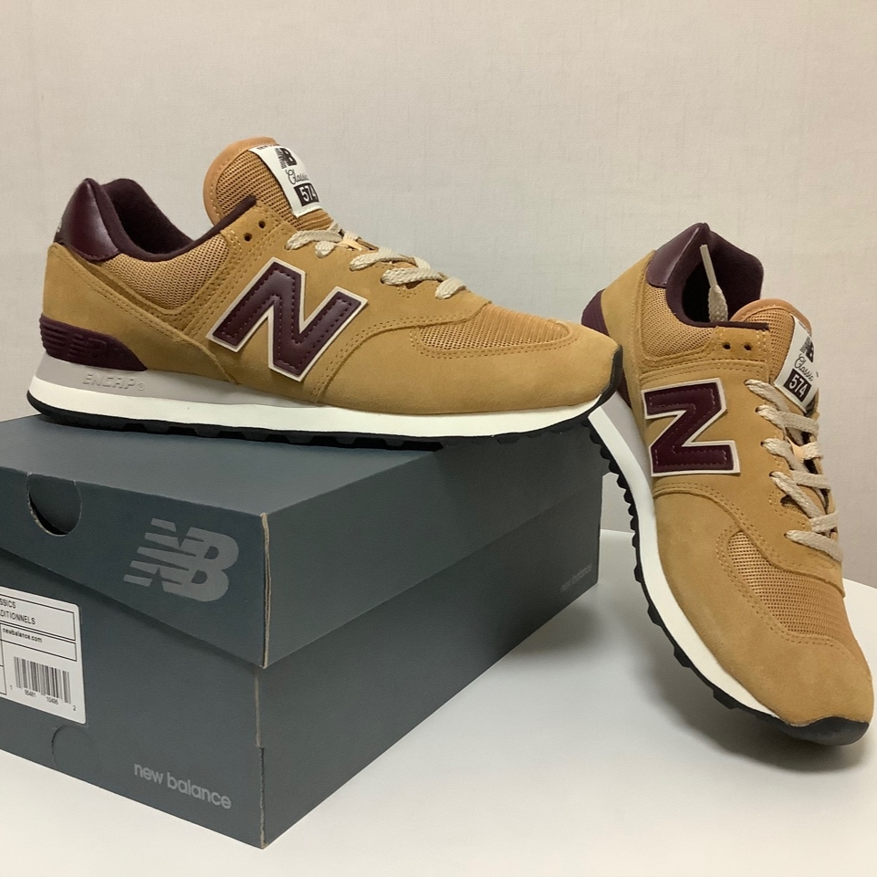 New Balance 574 Beige 착용 스타일