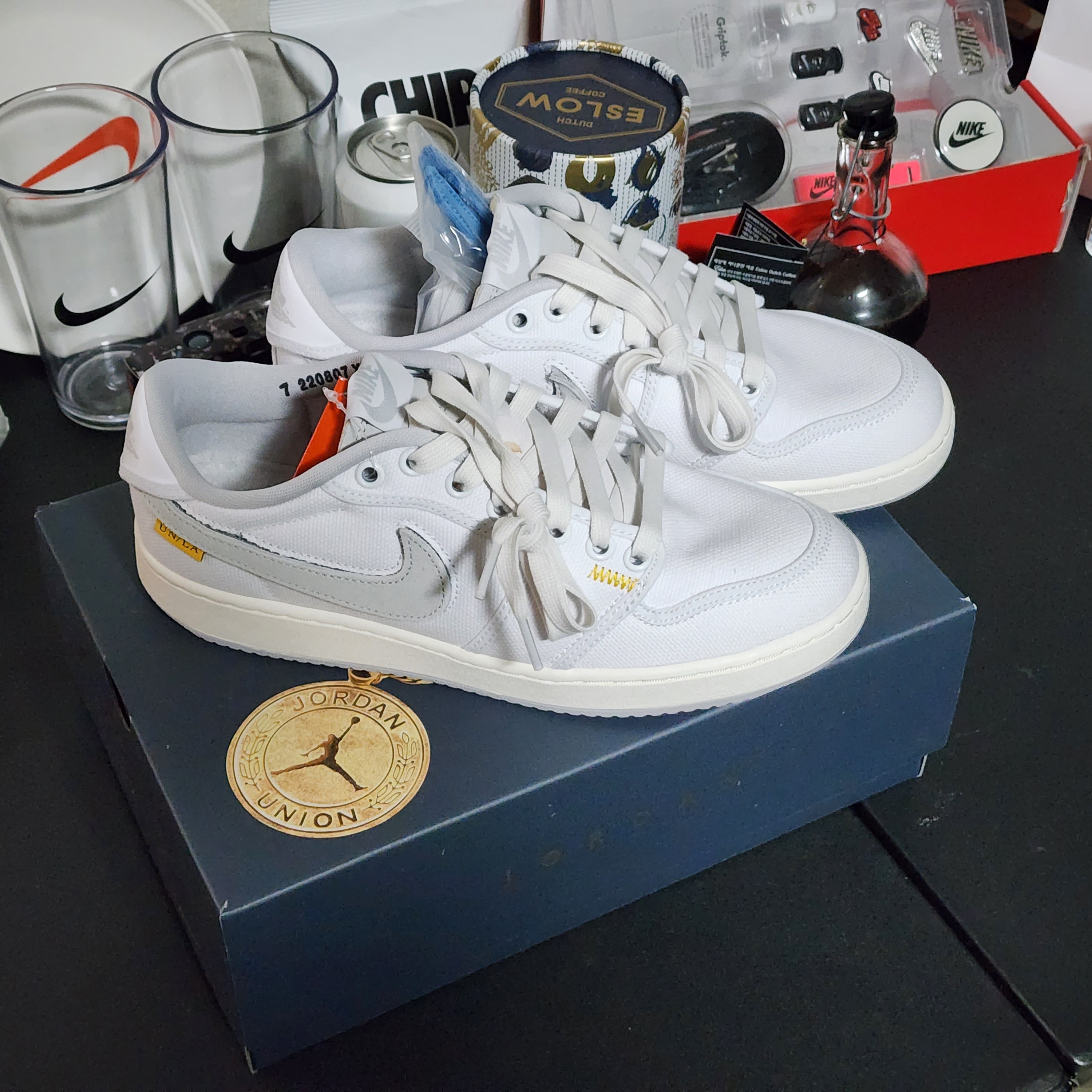 Jordan 1 x Union KO Low White 착용 스타일 - 3