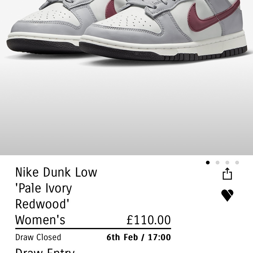 (W) Nike Dunk Low Wolf Grey Rosewood 착용 스타일 - 2