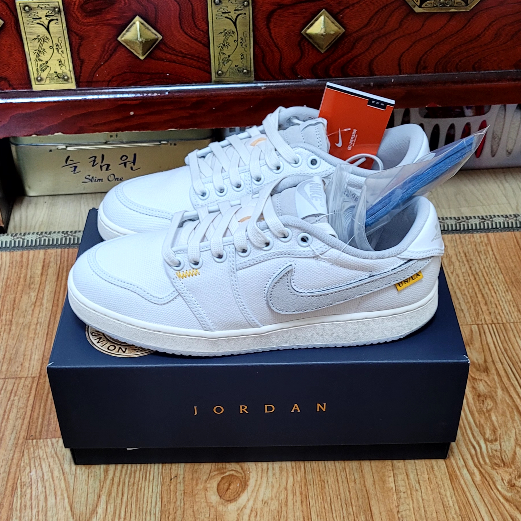 Jordan 1 x Union KO Low White 착용 스타일 - 1