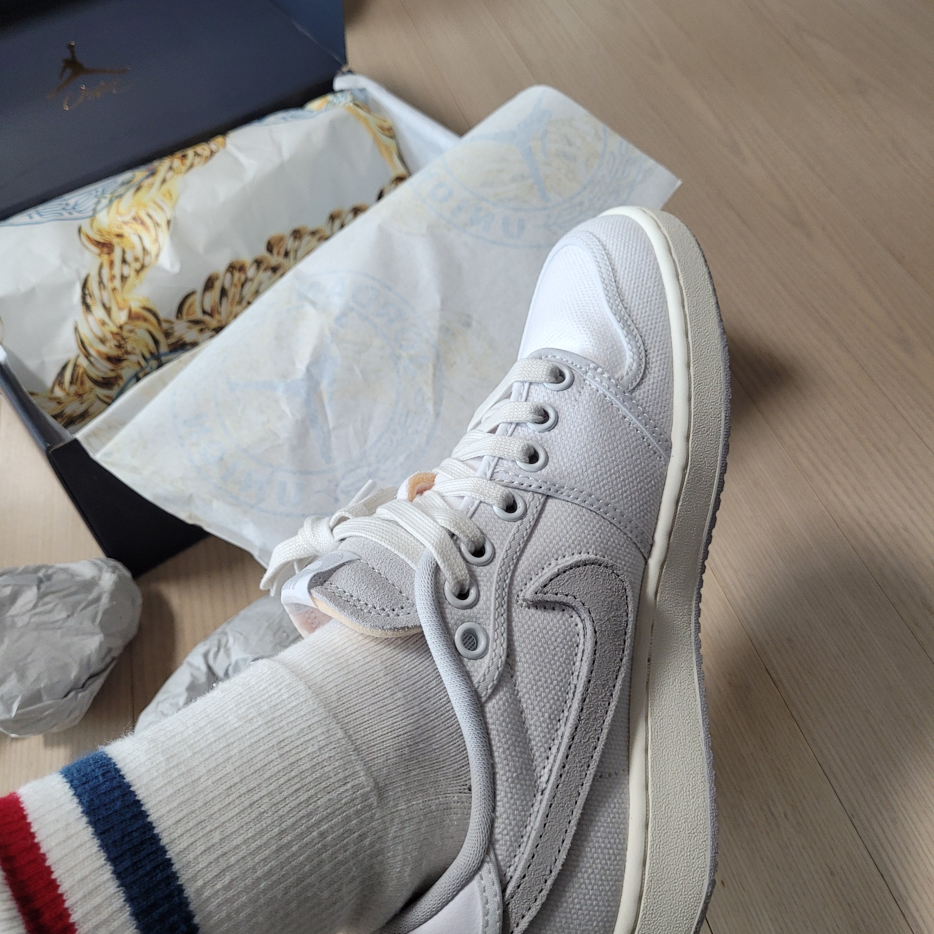 Jordan 1 x Union KO Low White 착용 스타일 - 2