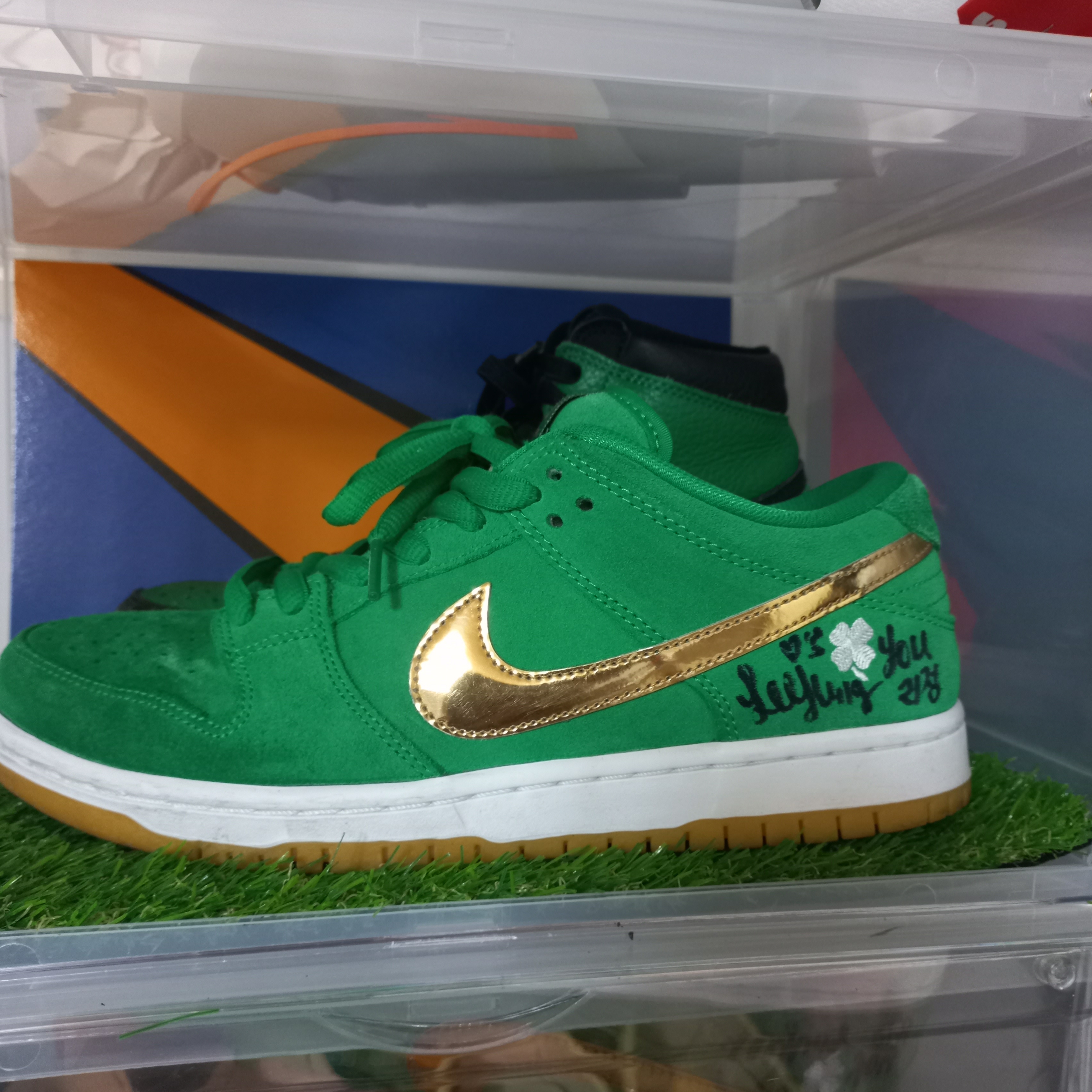 Nike SB Dunk Low Pro Shamrock 착용 스타일 - 1