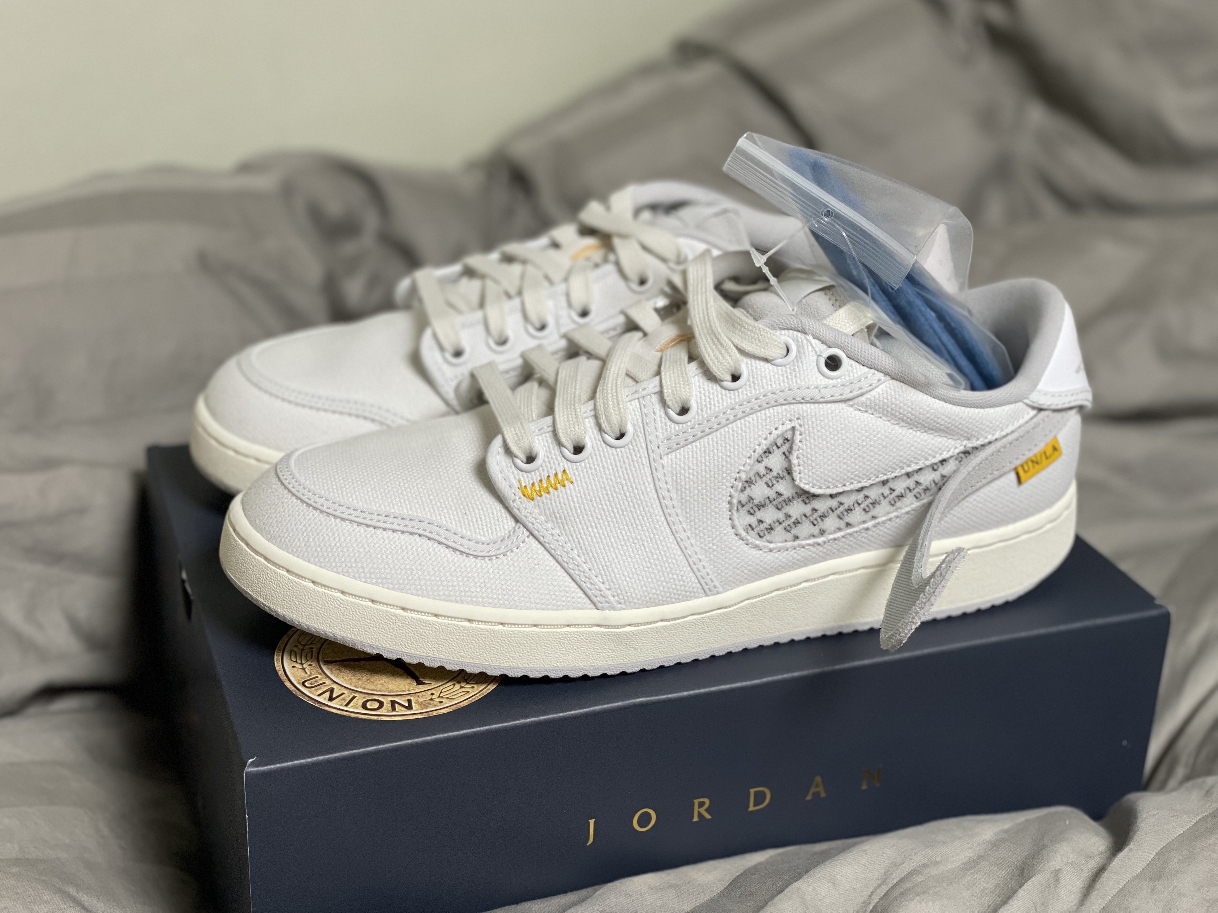Jordan 1 x Union KO Low White 착용 스타일 - 2