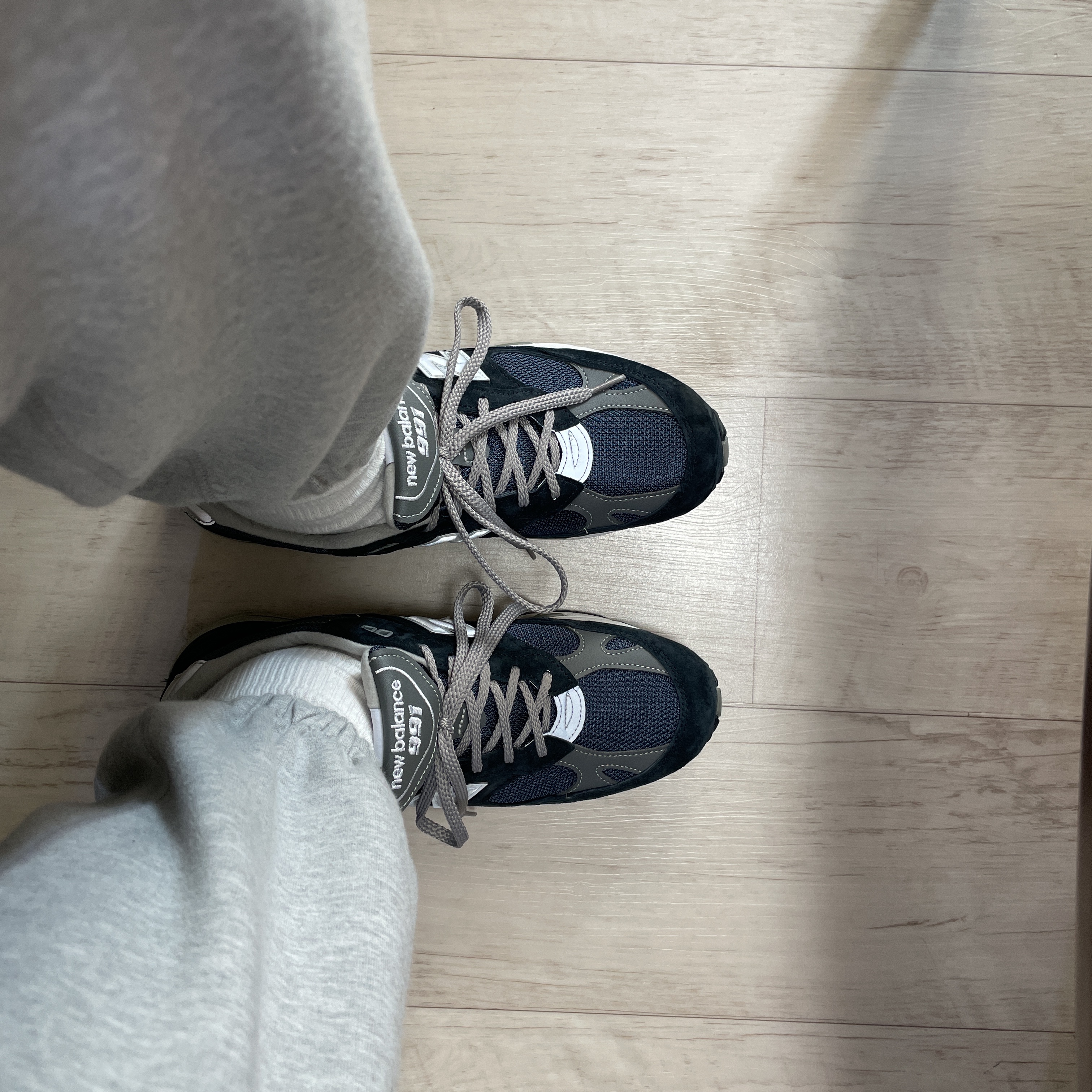 New Balance 991 Made in UK Navy 착용 스타일