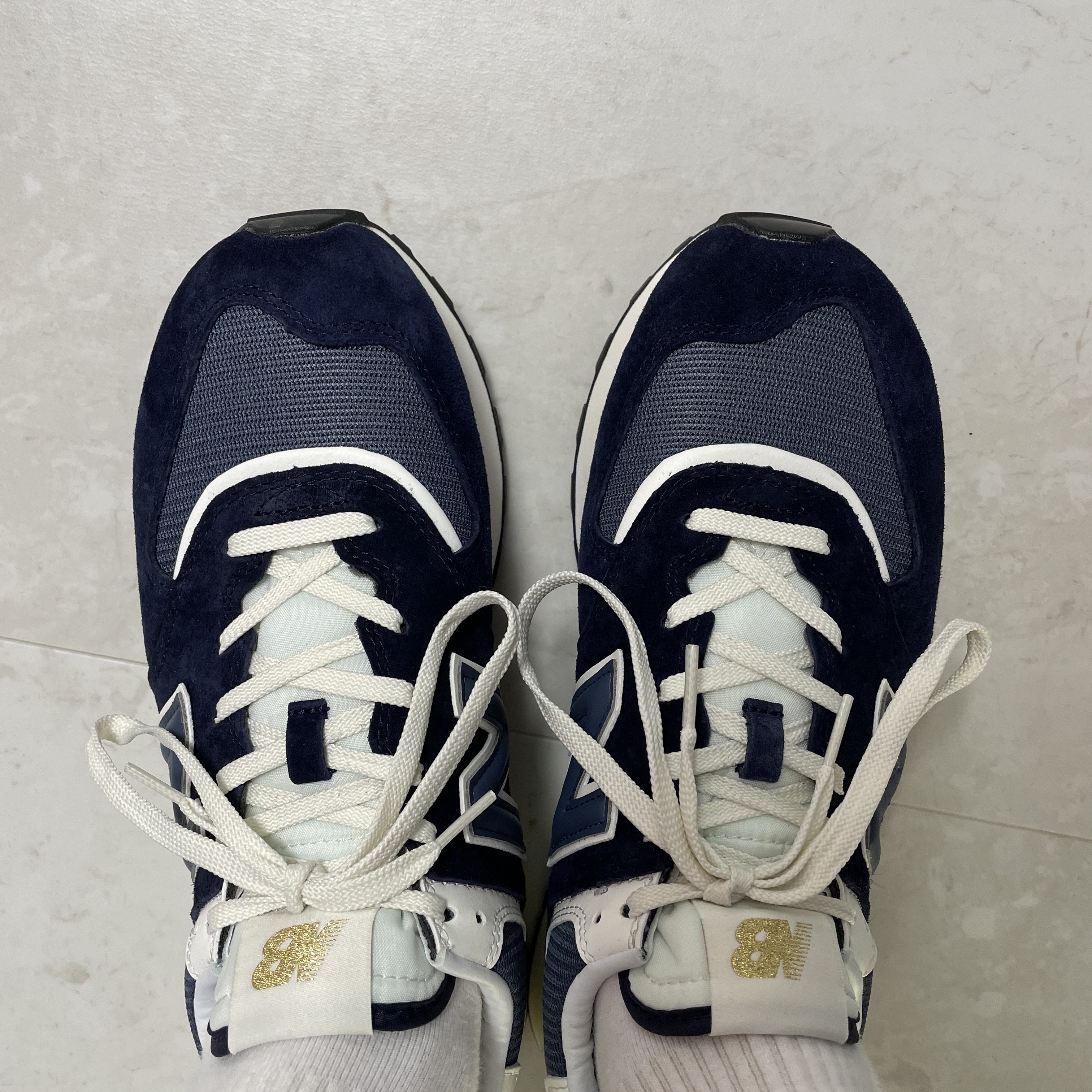 New Balance 574 Legacy Navy 착용 스타일