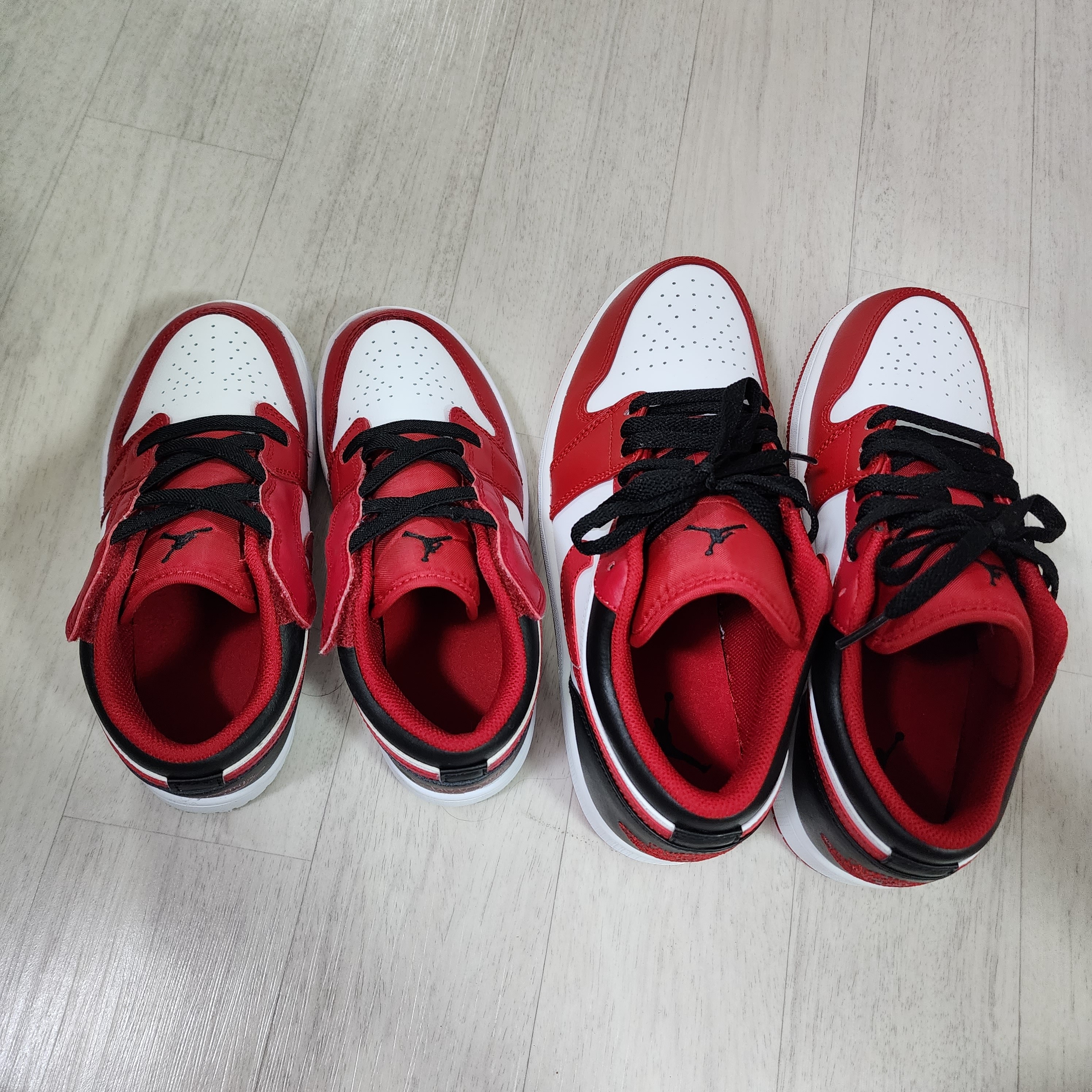 Jordan 1 Low White Gym Red Black, (PS) Jordan 1 Low Alt White Gym Red Black 착용 스타일