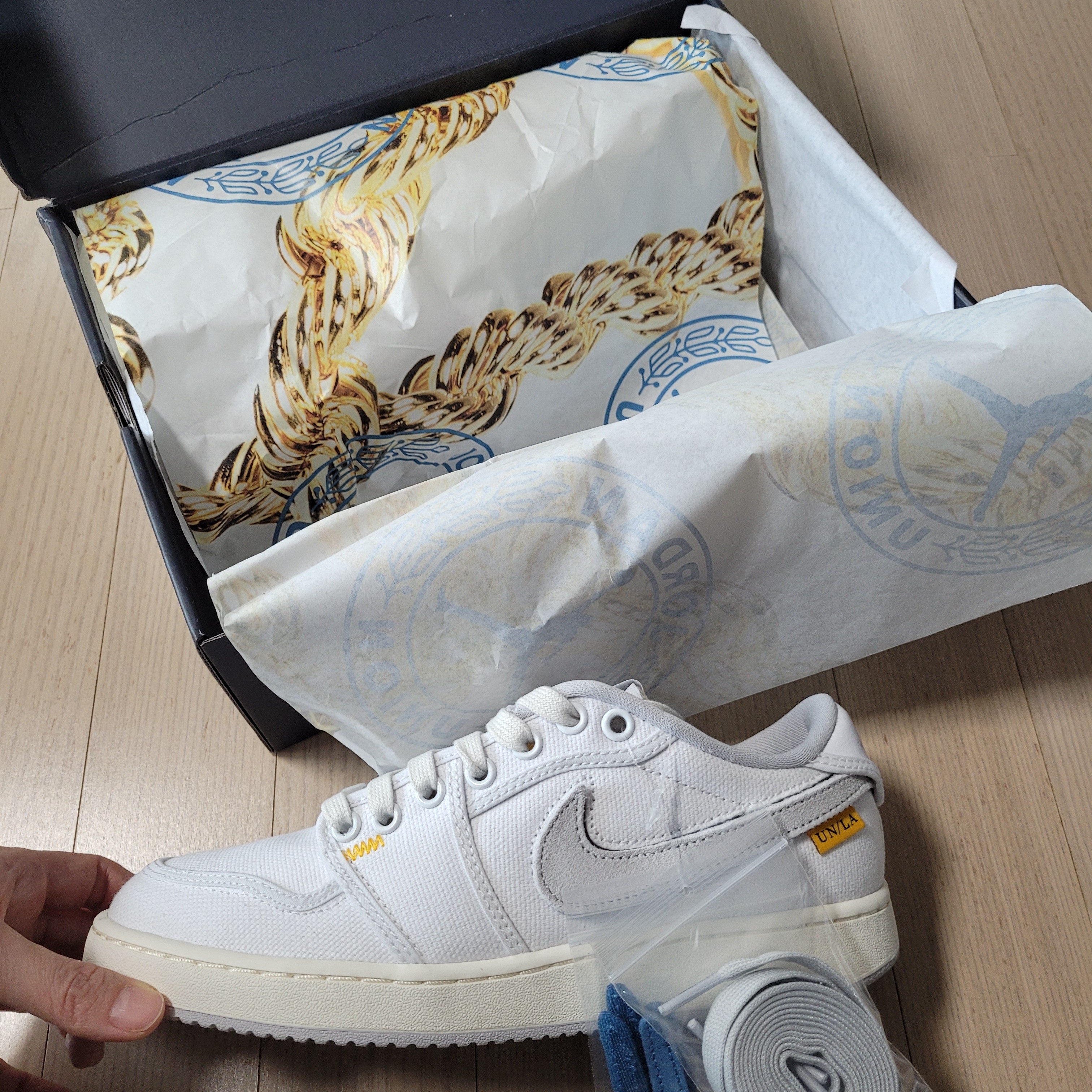 Jordan 1 x Union KO Low White 착용 스타일 - 1