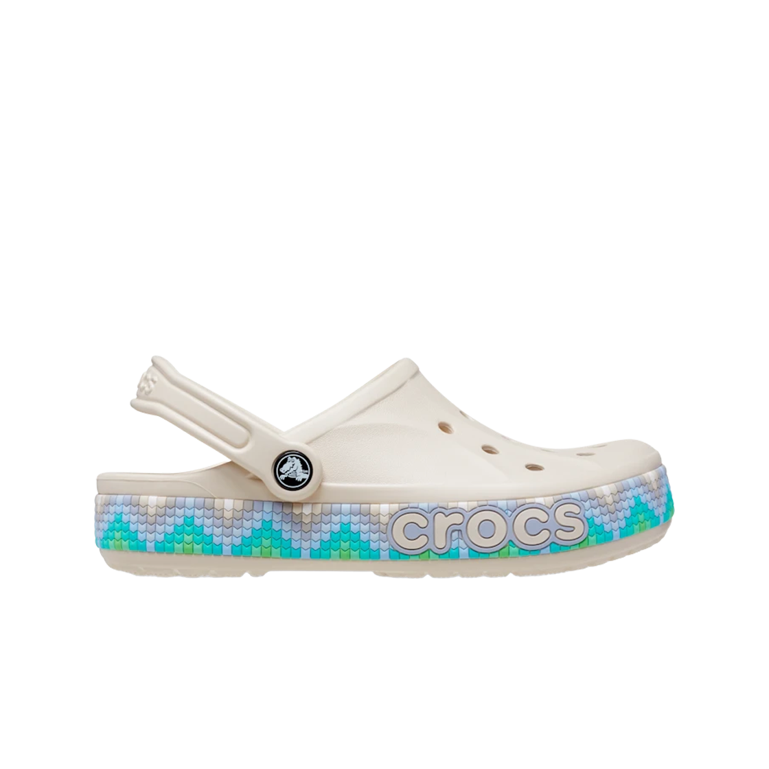 크록스 바야밴드 쉐브론 밴드 클로그 스투코 멀티(Crocs Bayaband Chevron Band Clog Stucco Multi)