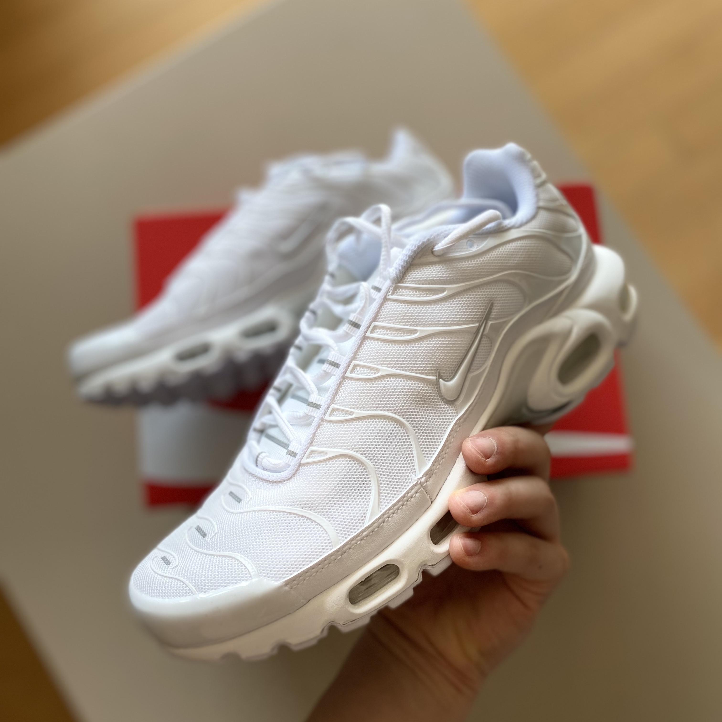 Nike Air Max Plus White 착용 스타일