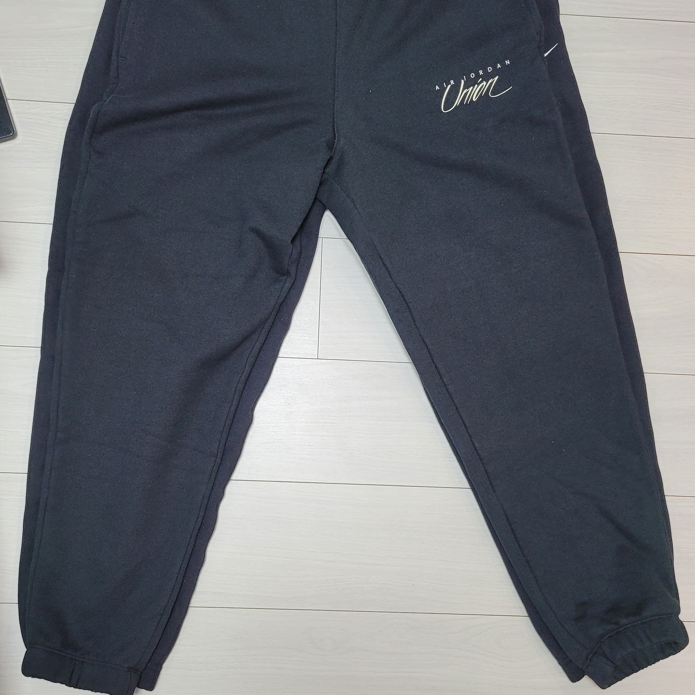 Jordan x Union Fleece Pants Black - Asia 착용 스타일 - 2