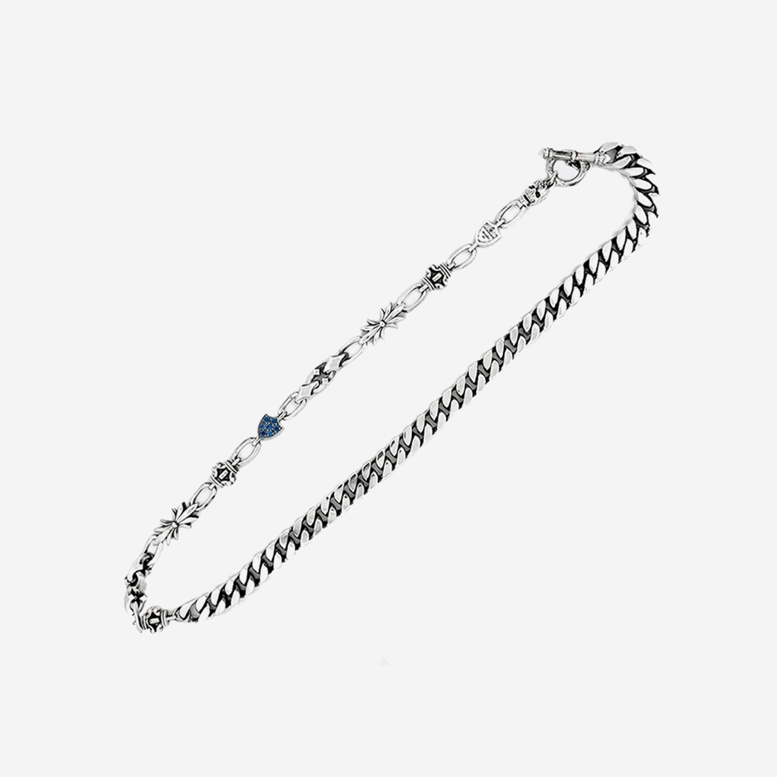 [KREAM 단독] 스쿠도 시그니처 링크 엑스트라 볼드 네클리스 블루 미디엄([KREAM 단독] Scudo Signature Link Extra Bold Necklace Blue midium) - 2