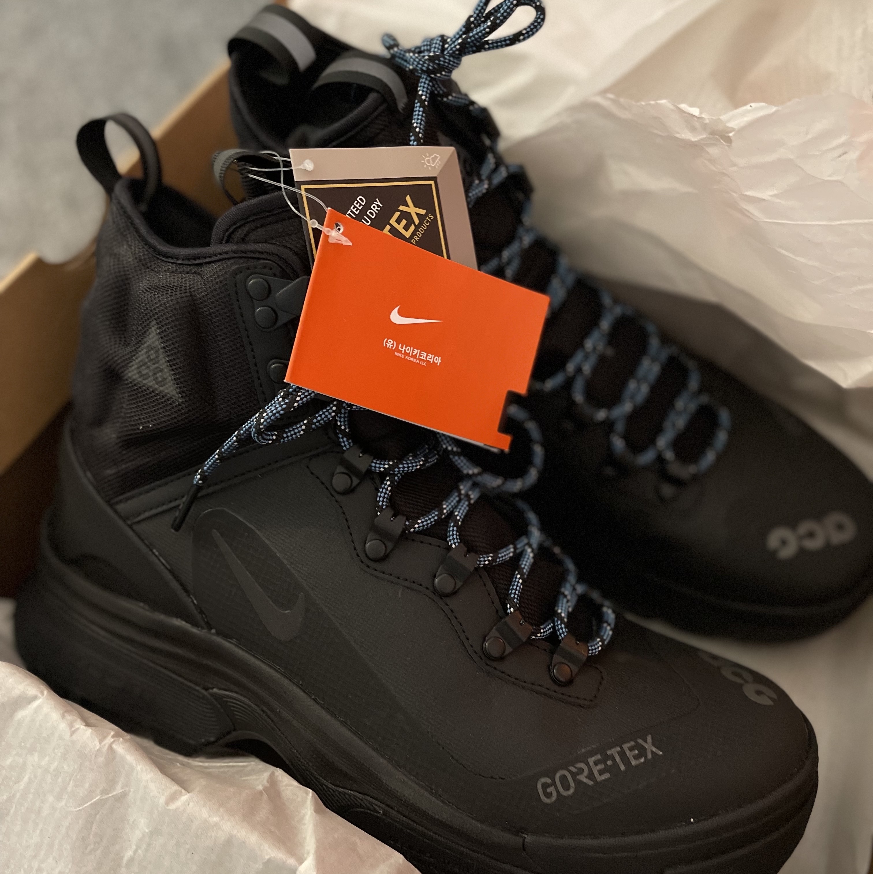 Nike ACG Air Zoom Gaiadome Gore-Tex Black 착용 스타일