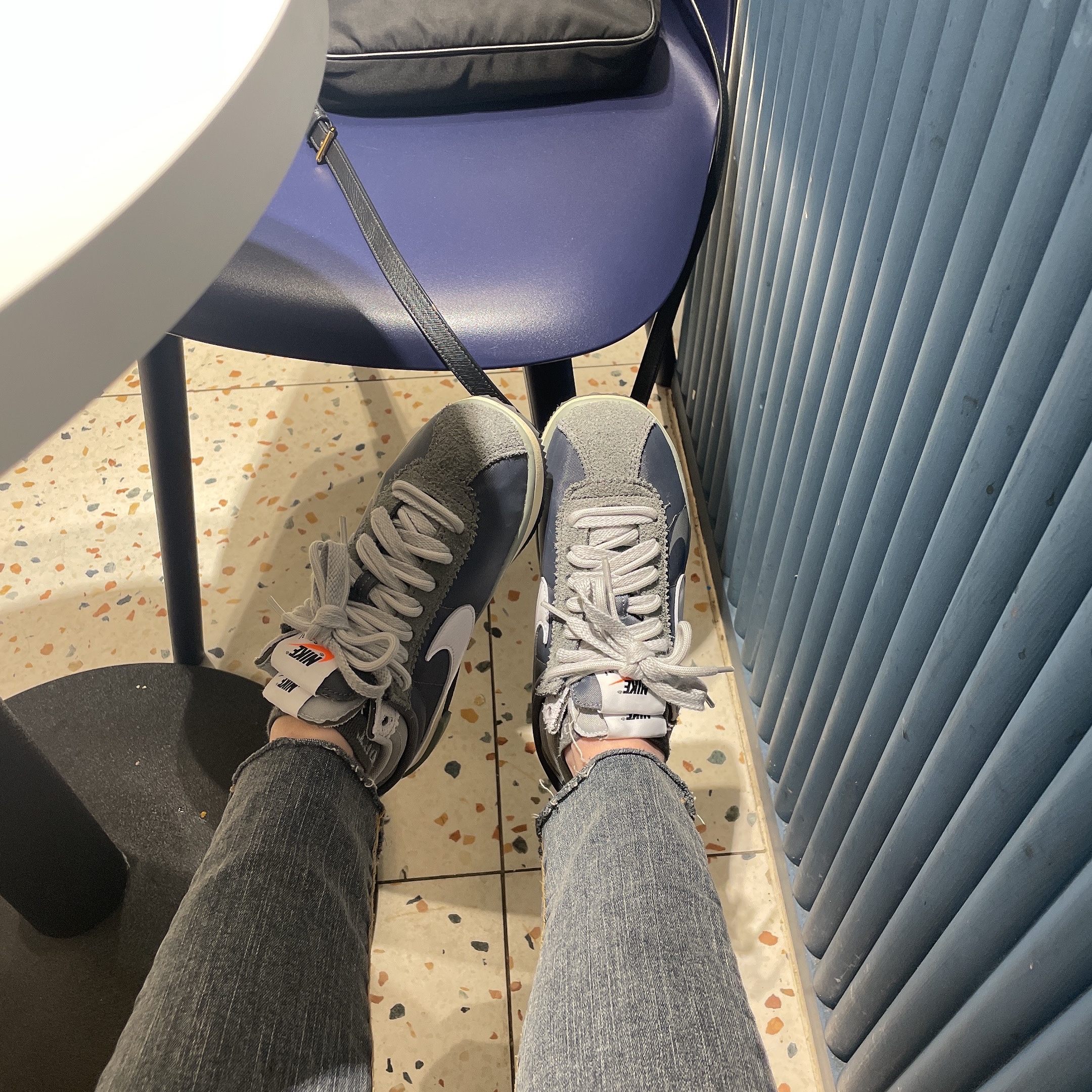 Nike x Sacai Zoom Cortez SP Iron Grey 착용 스타일 - 1