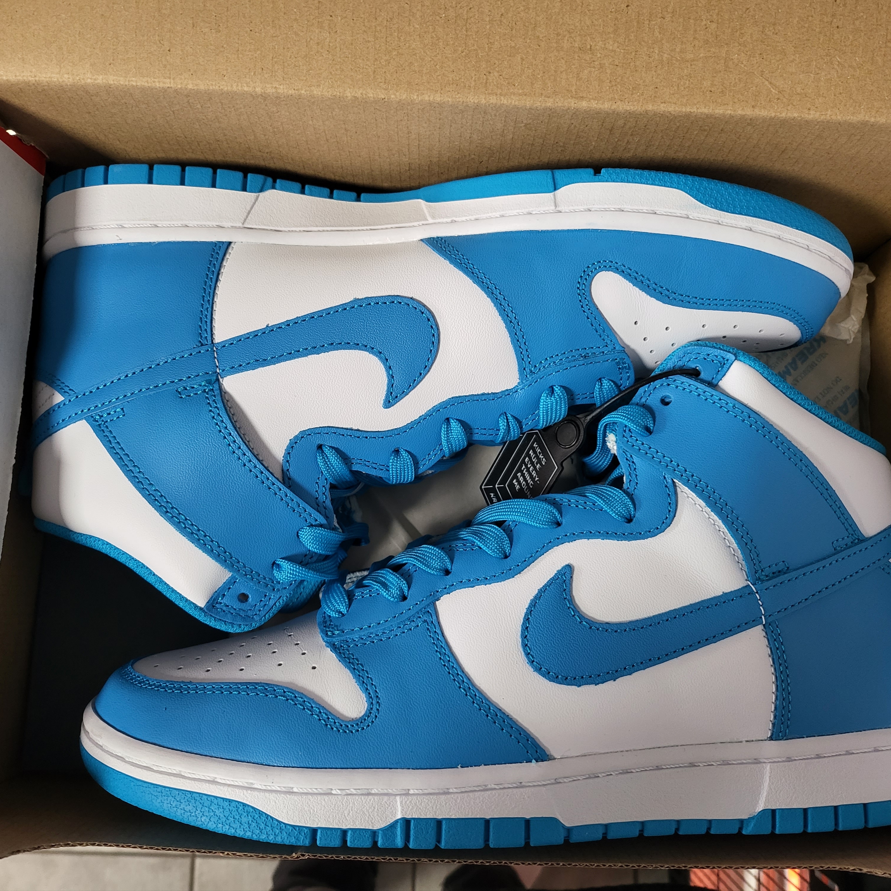 Nike Dunk High Retro Championship Blue 착용 스타일 - 5