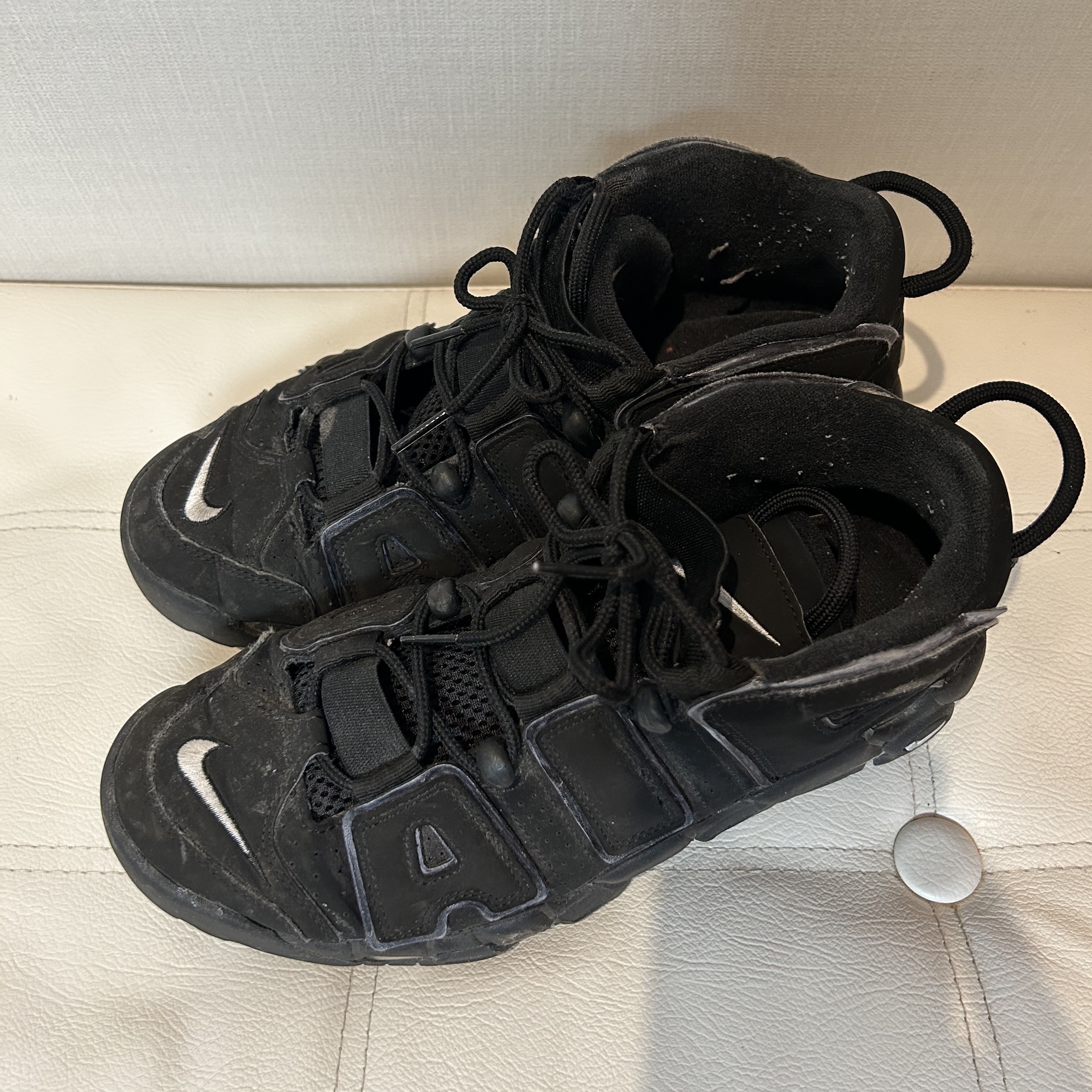 Nike Air More Uptempo Black White 2020 착용 스타일