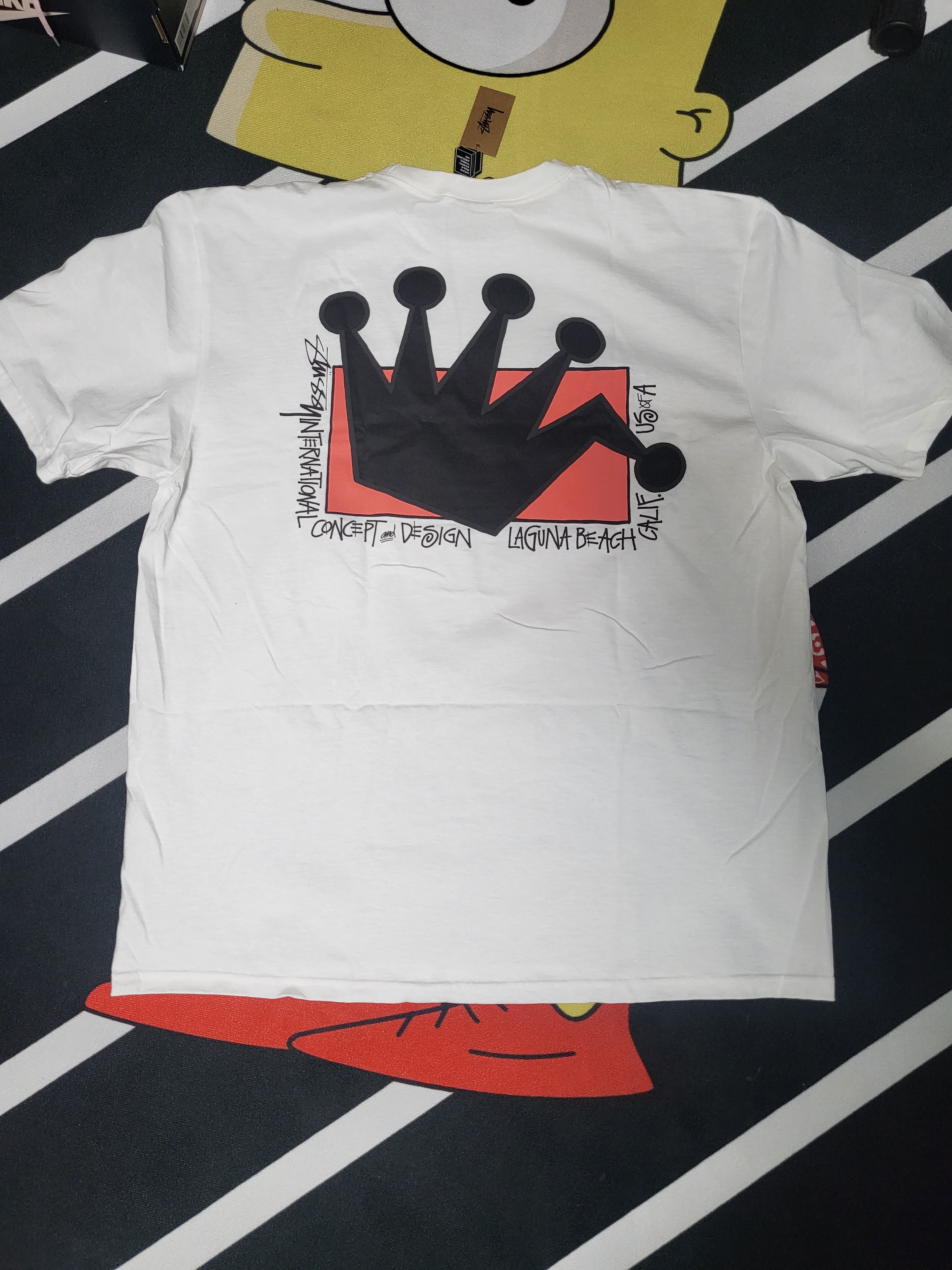 Stussy Lb Crown T-Shirt White 착용 스타일