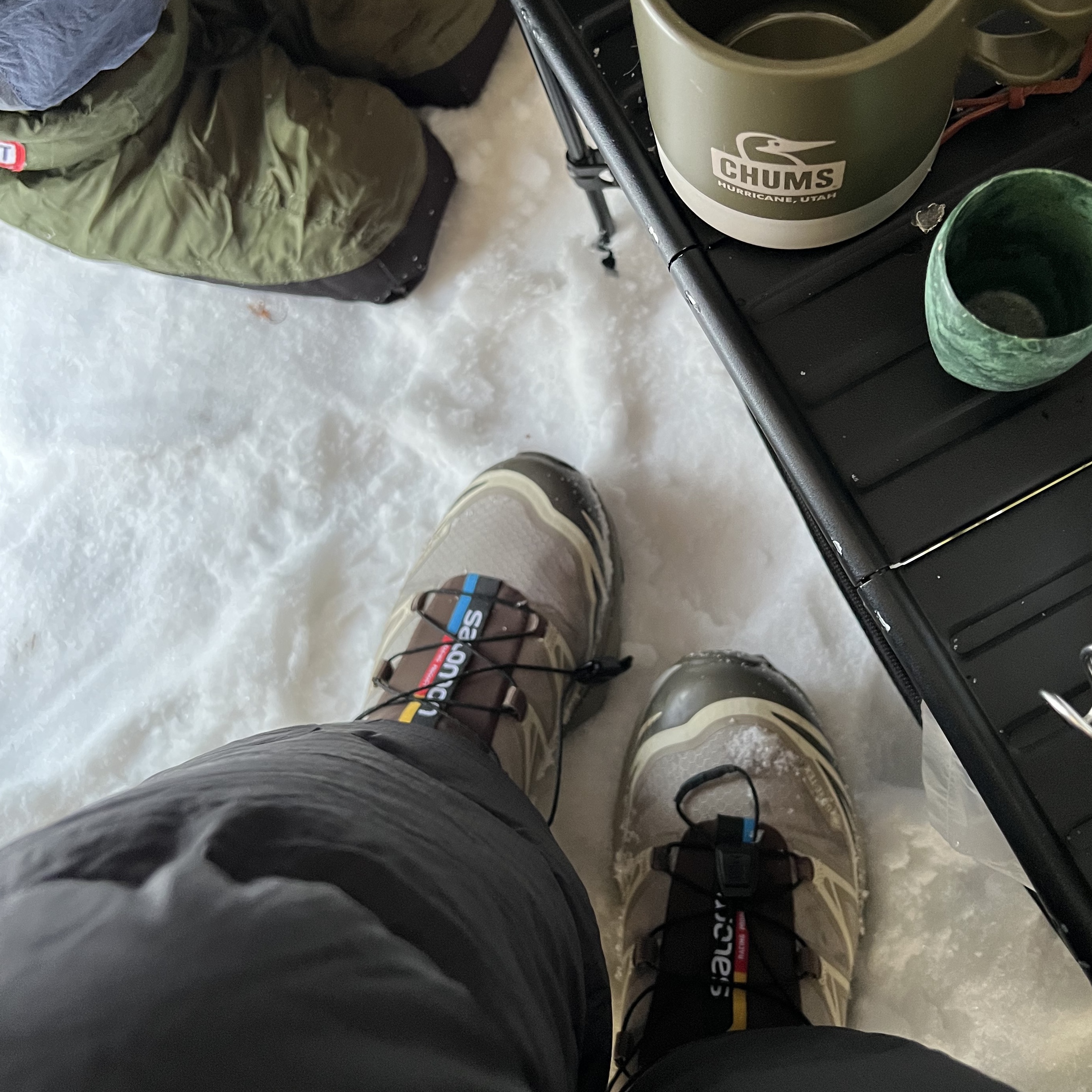 Salomon XT-6 Gore-Tex Vintage Khaki 착용 스타일 - 2