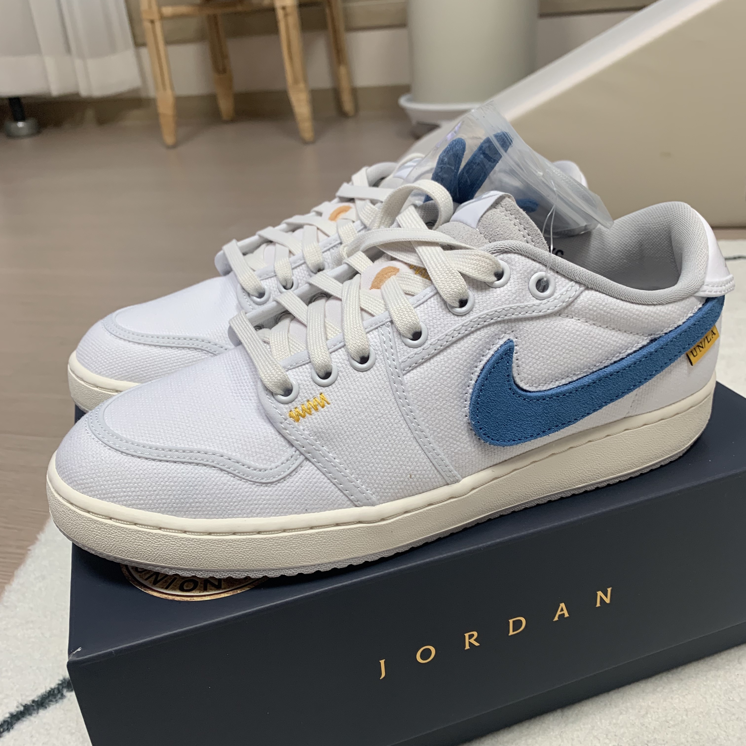 Jordan 1 x Union KO Low White 착용 스타일 - 5