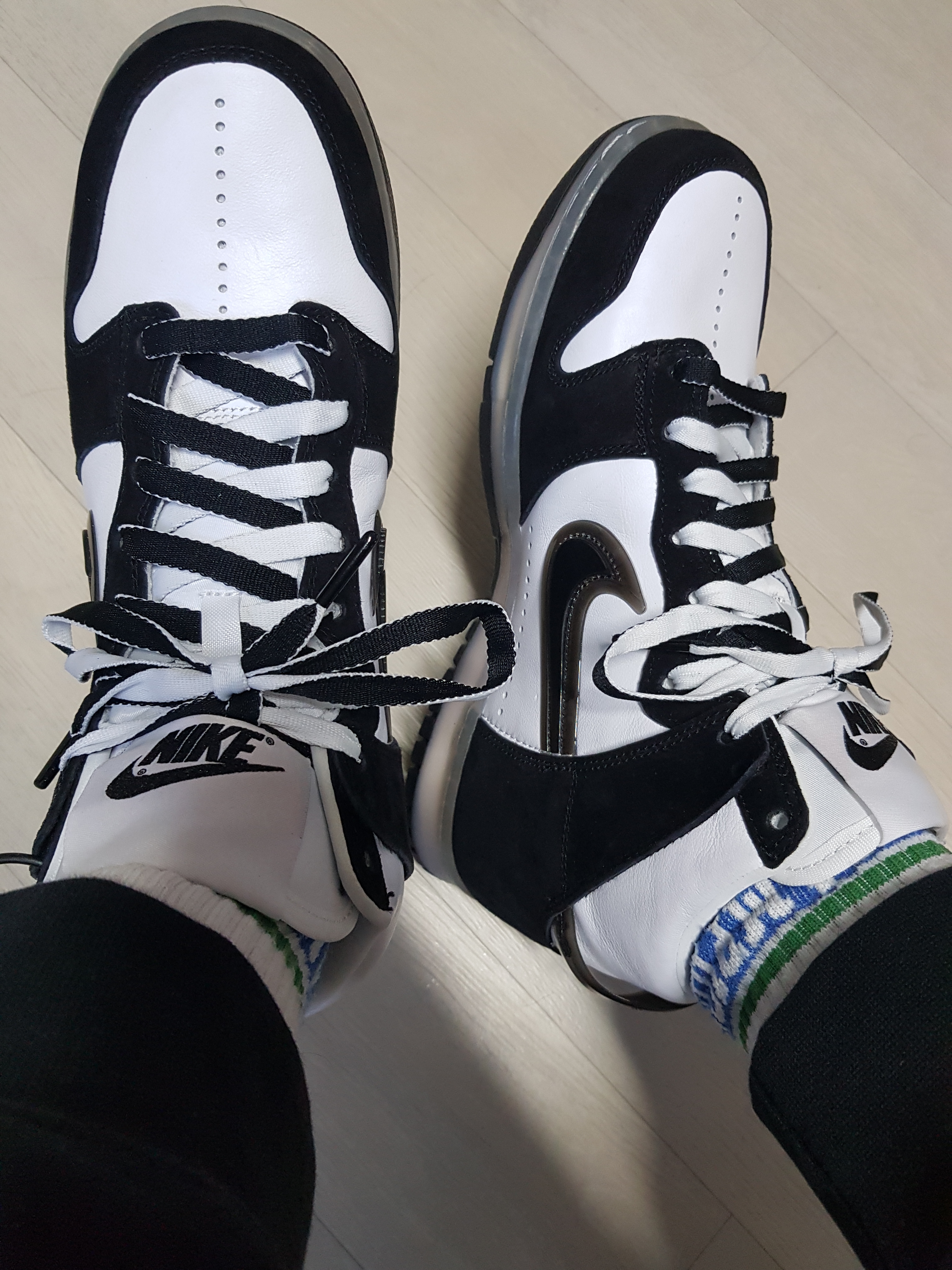 Nike x Slam Jam Dunk High SP Clear Black 착용 스타일
