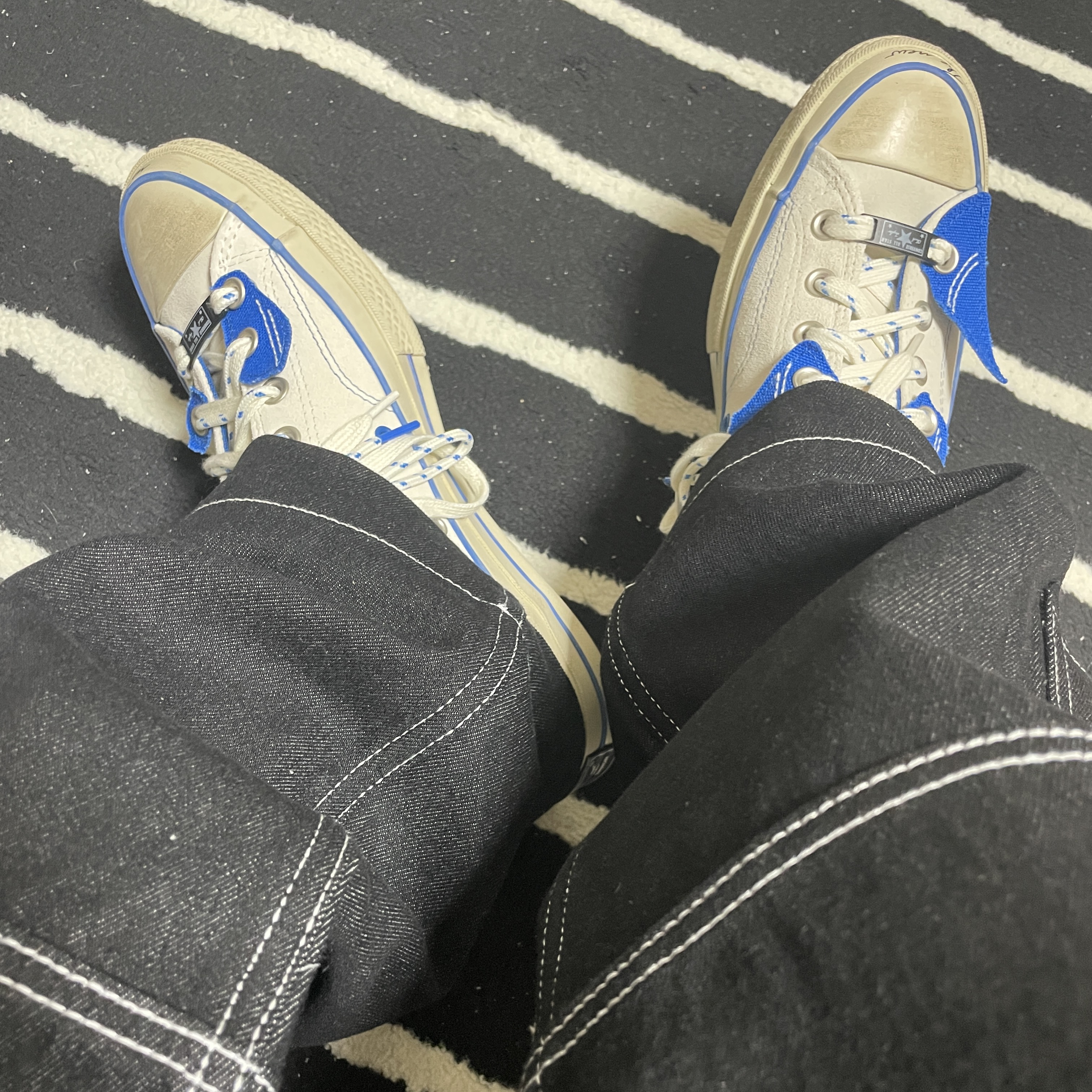 Converse x Ader Error Chuck 70 High White 착용 스타일 - 1