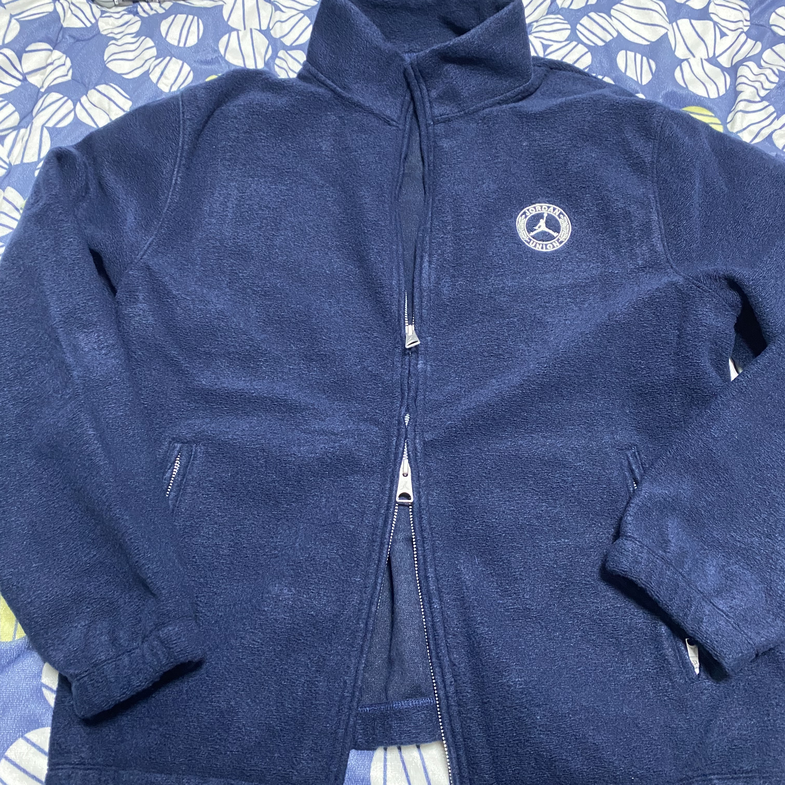Jordan x Union Track Jacket College Navy - Asia 착용 스타일 - 1