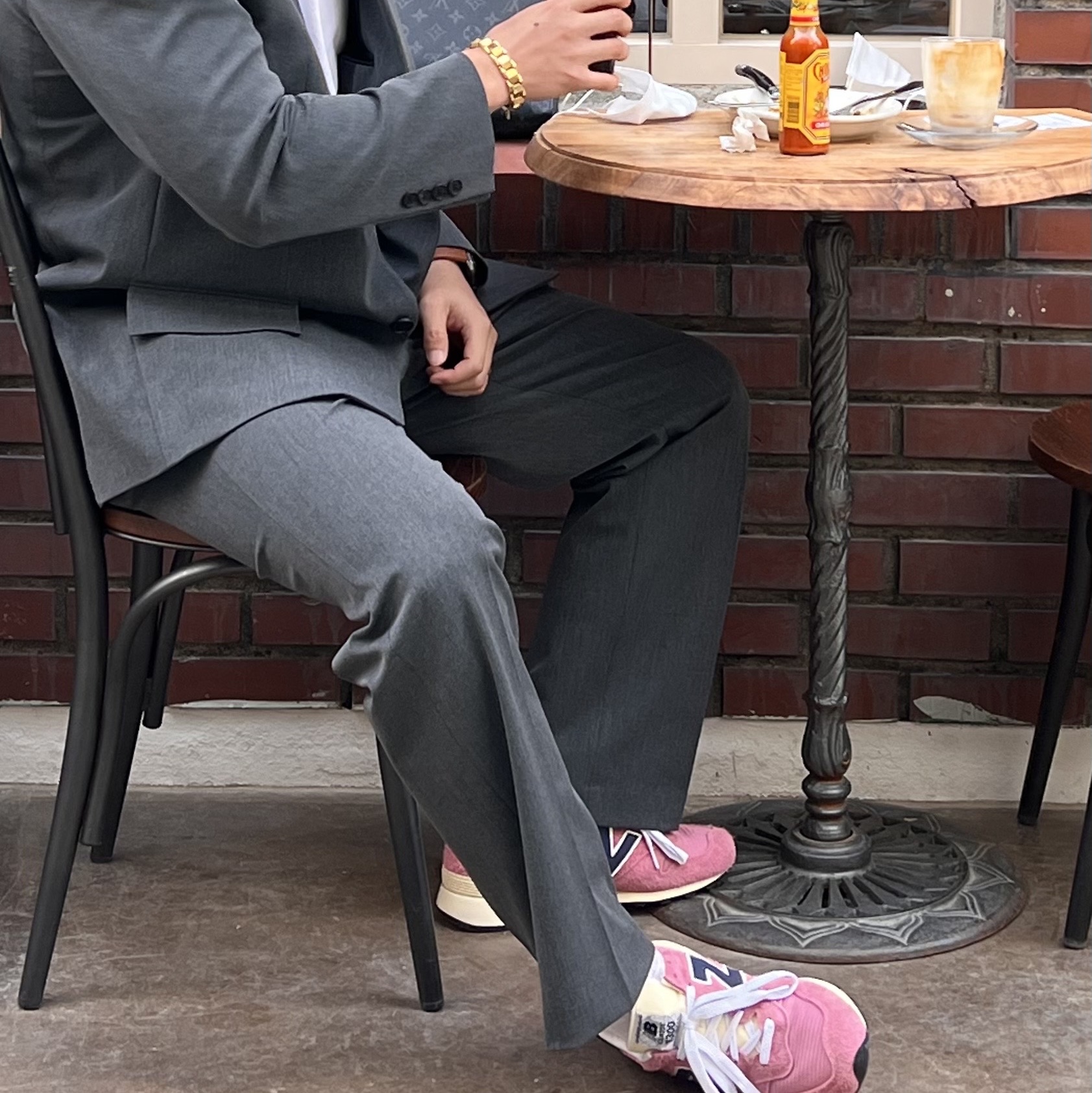 New Balance x Aime Leon Dore 1300 Dusty Pink 착용 스타일