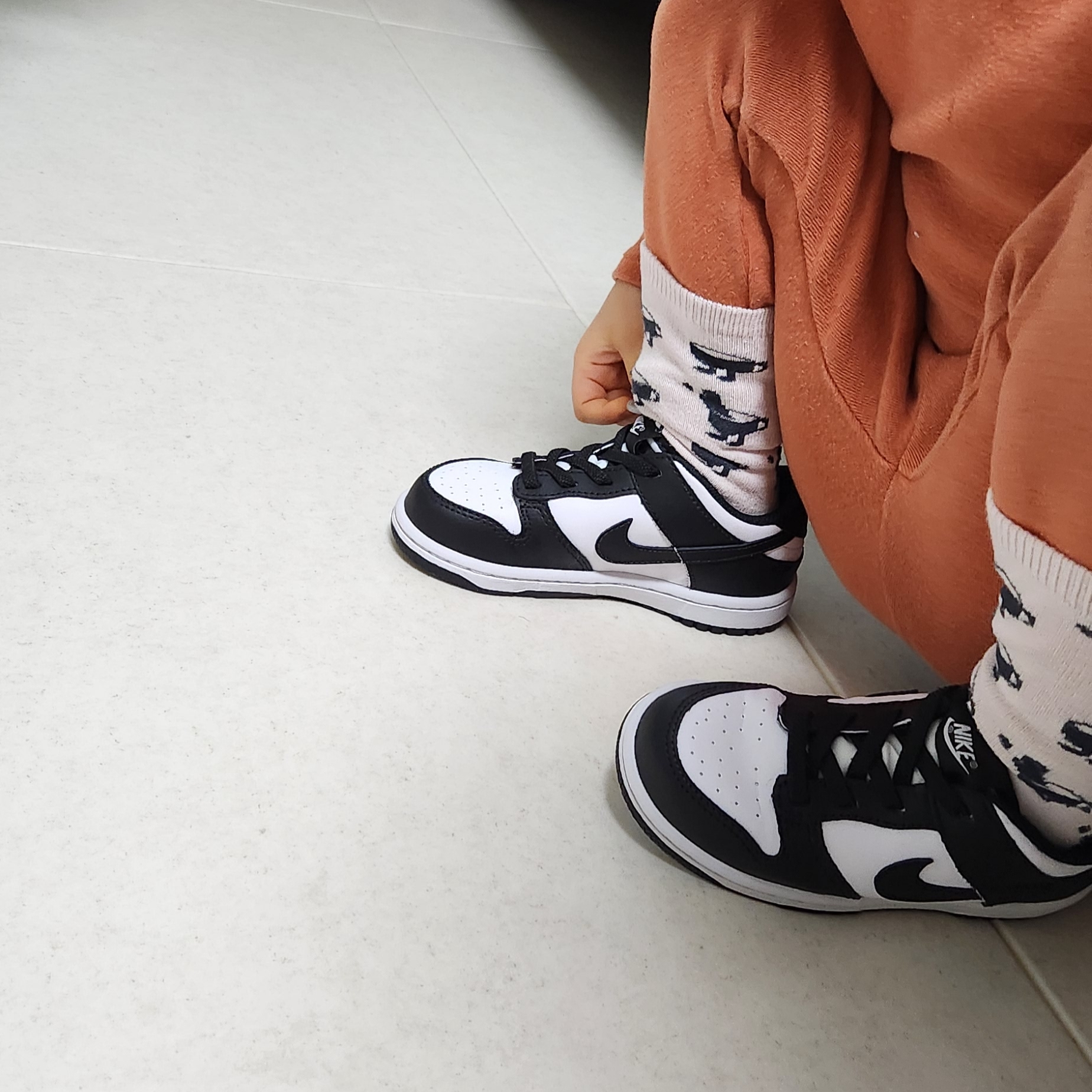 (TD) Nike Dunk Low Black 착용 스타일