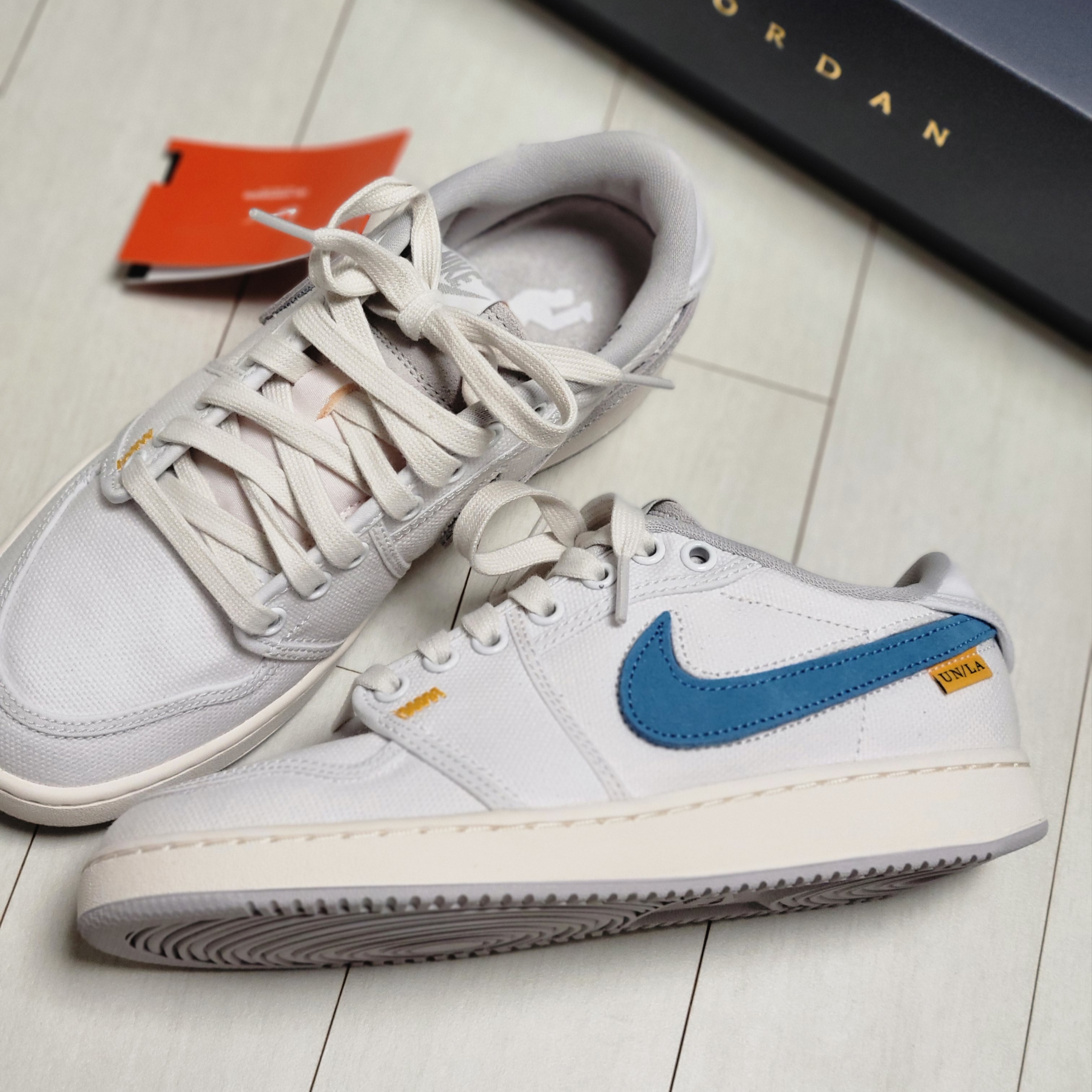 Jordan 1 x Union KO Low White 착용 스타일 - 5