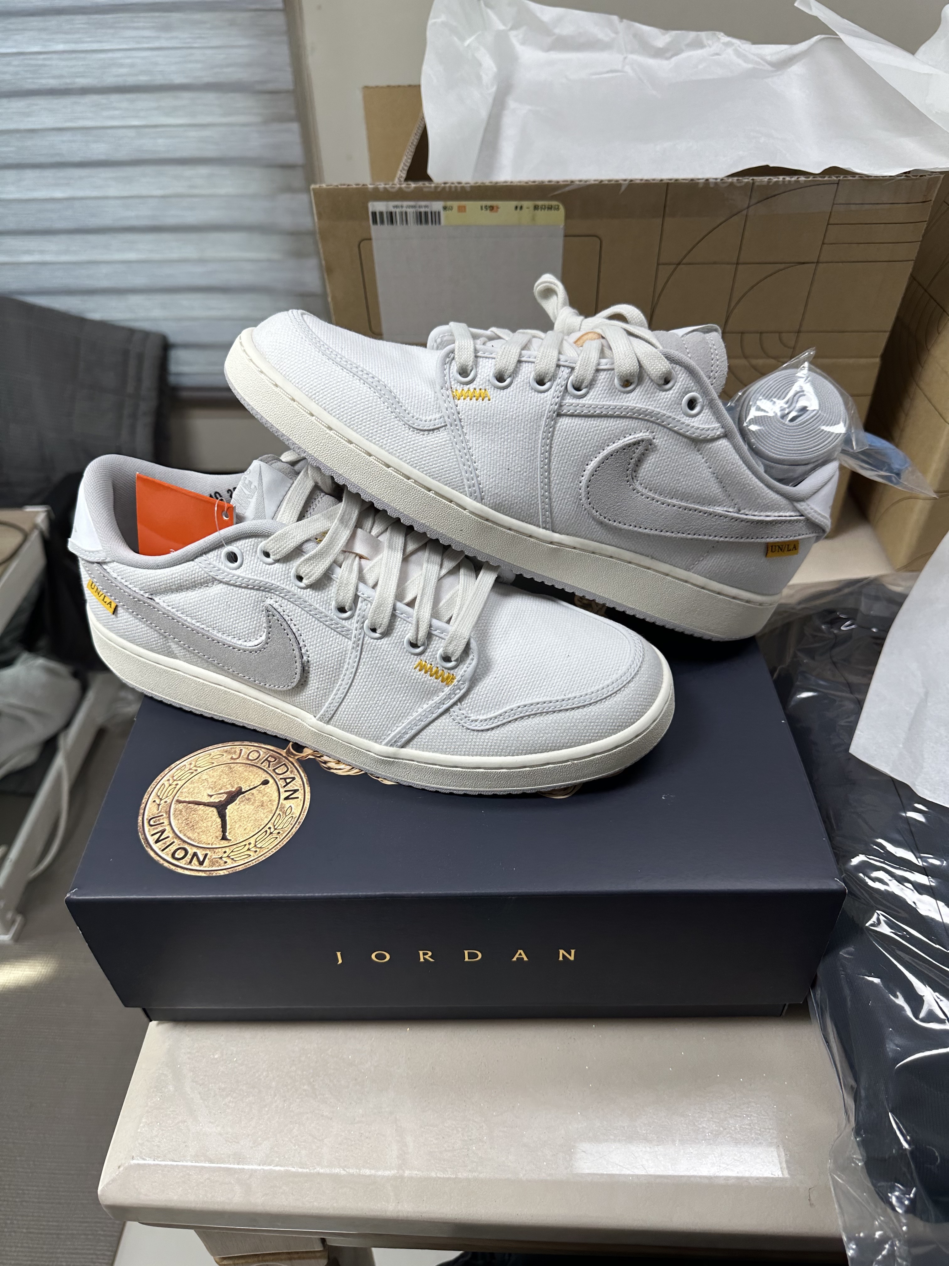 Jordan 1 x Union KO Low White 착용 스타일 - 1
