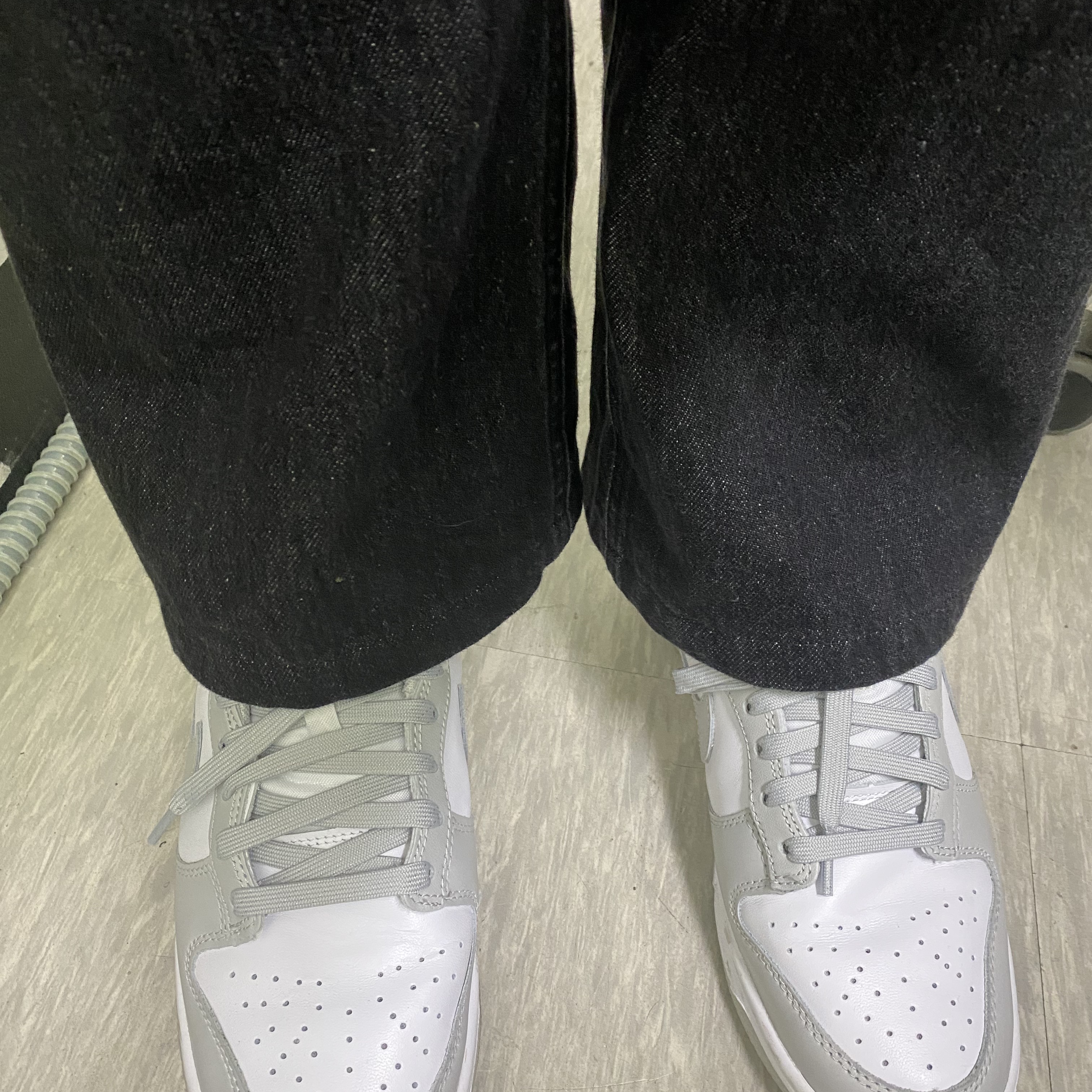 Nike Dunk Low Retro Grey Fog 착용 스타일