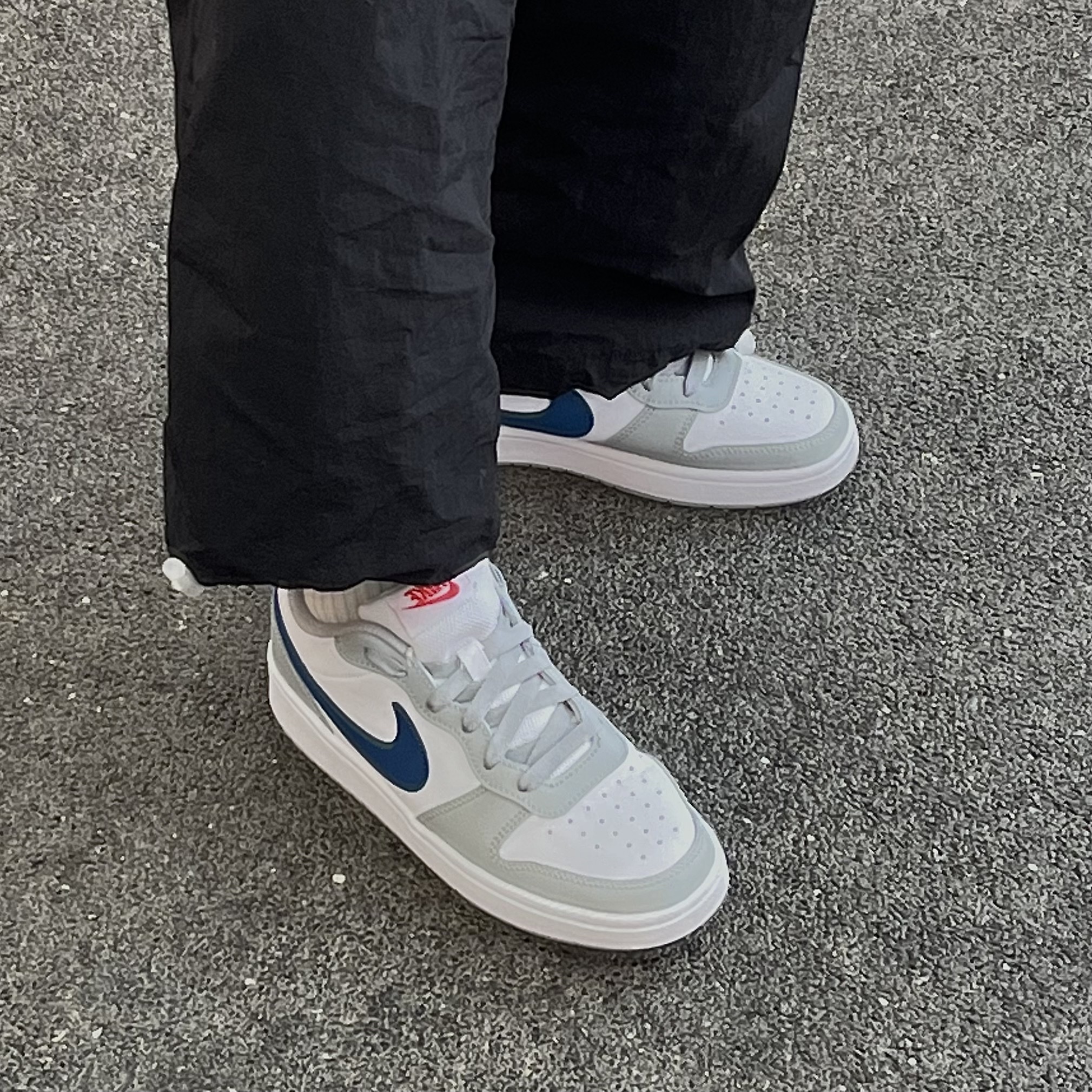 (GS) Nike Court Borough Low 2 Light Smoke Grey 착용 스타일